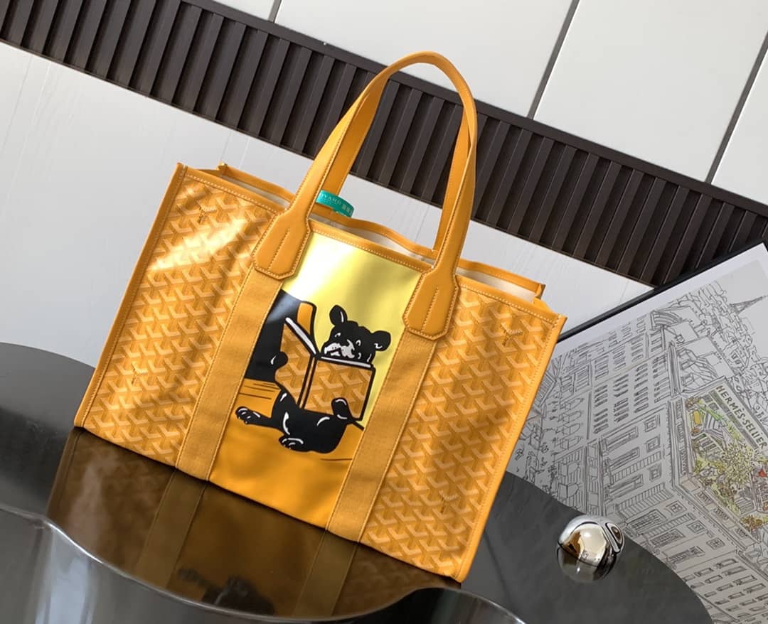 Goyard Villette MM Tote Bag Yellow
