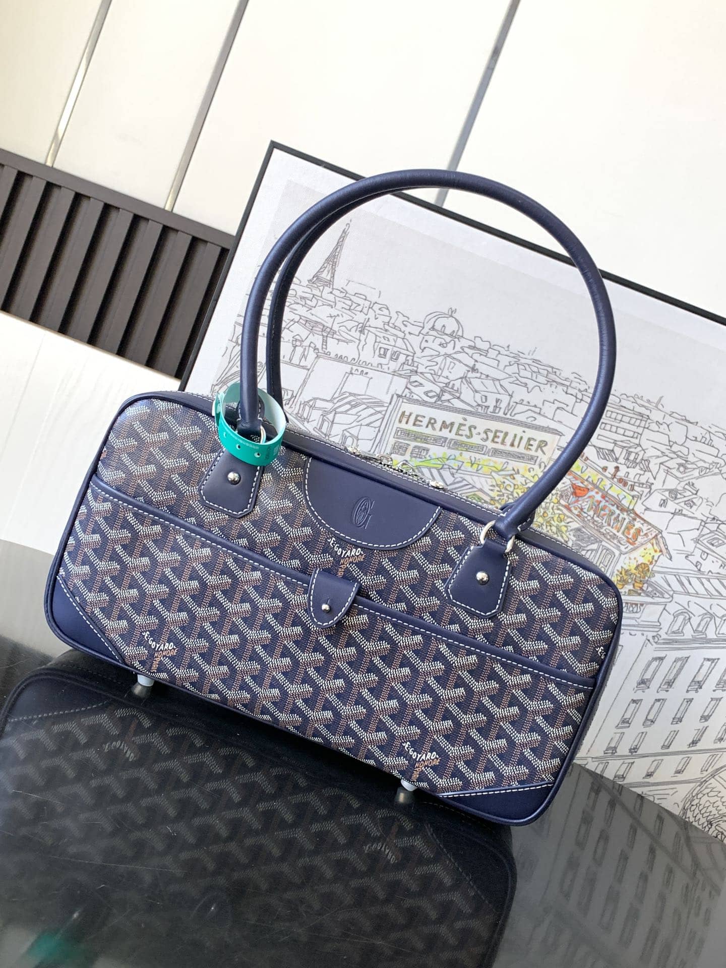 Goyard Vintage Bag Navy Blue
