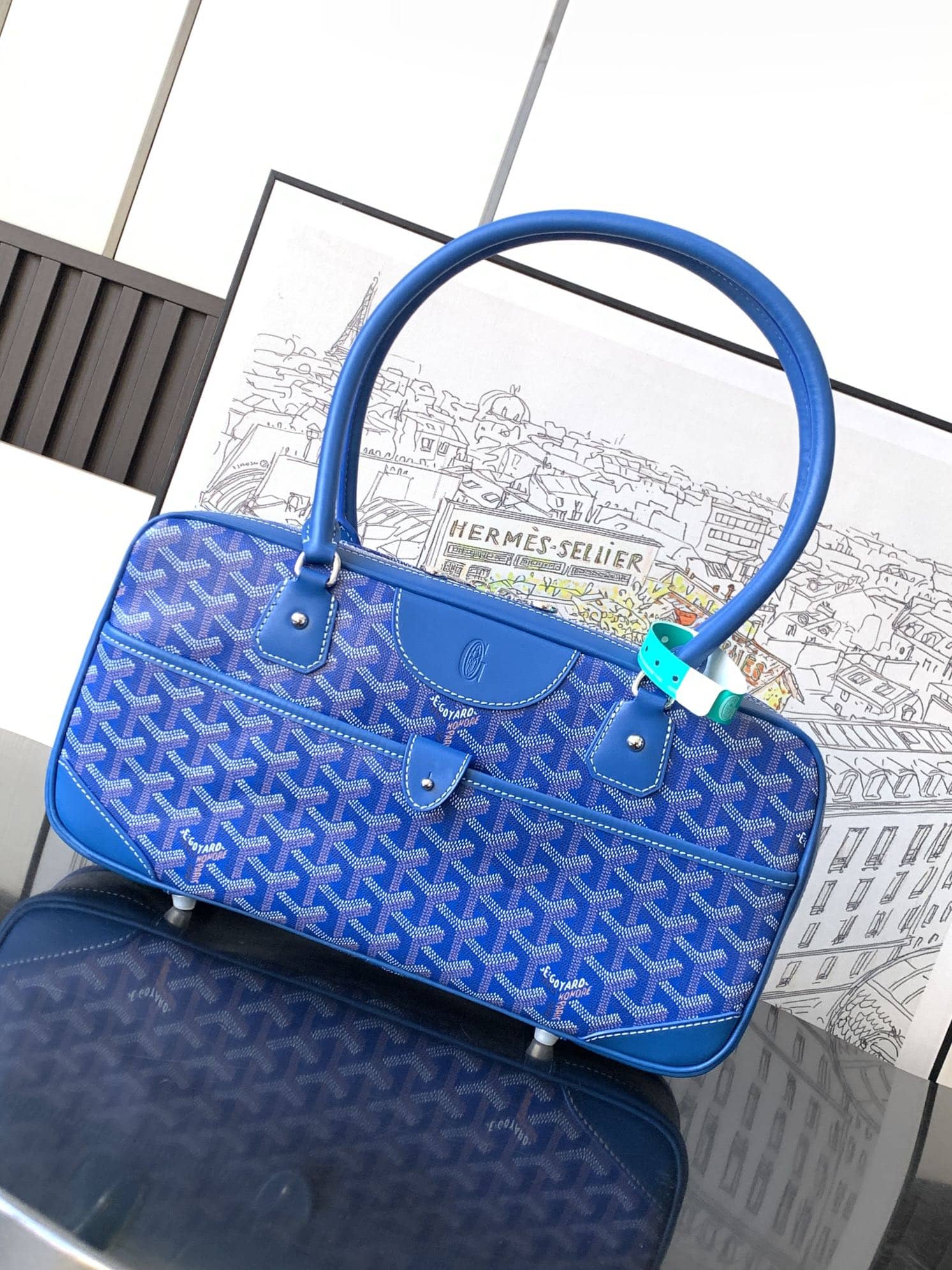 Goyard Vintage Bag Sky Blue