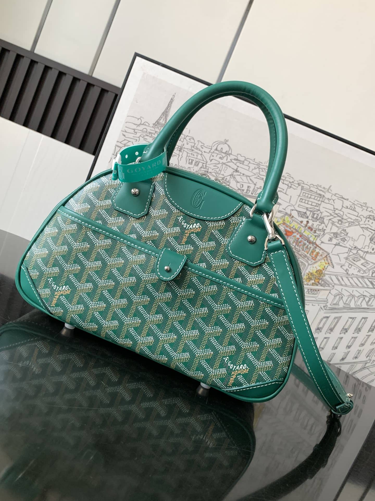 Goyard Vintage Bowling Bag Green