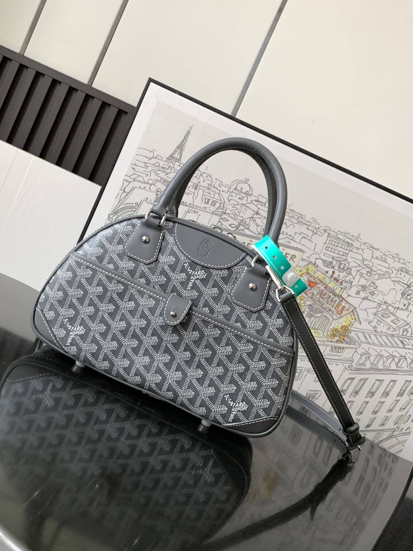 Goyard Vintage Bowling Bag Grey