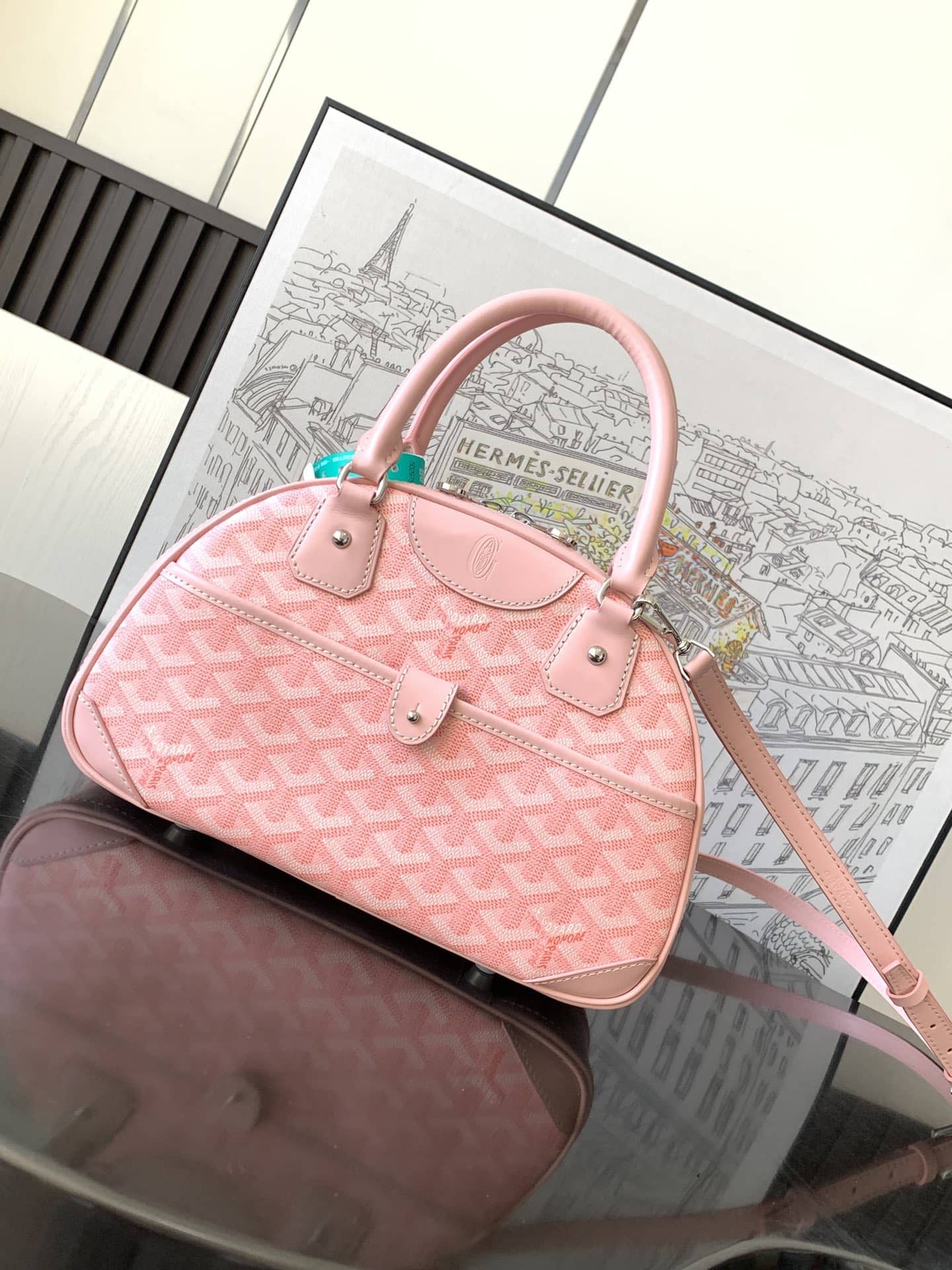 Goyard Vintage Bowling Bag Pink