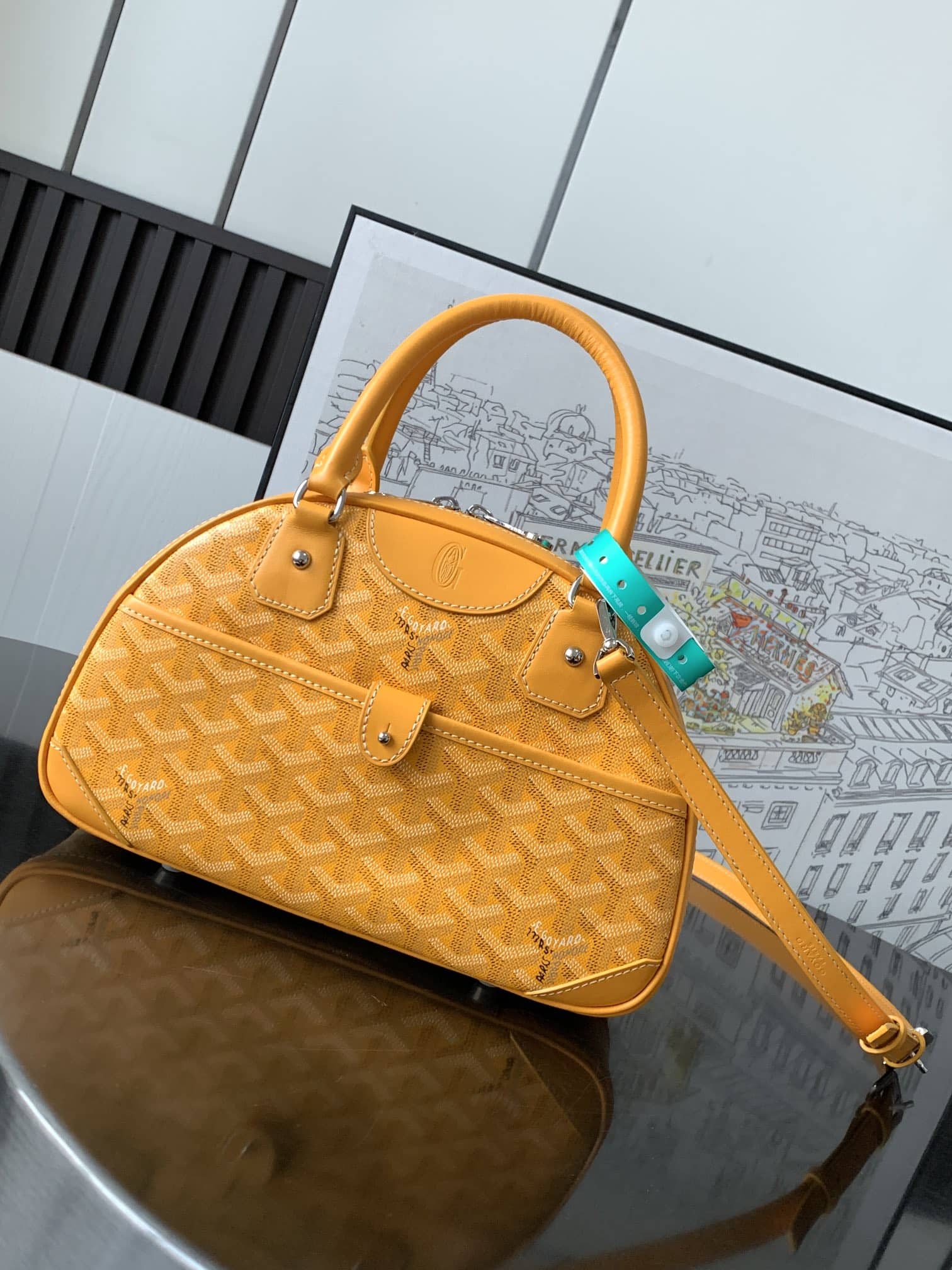 Goyard Vintage Bowling Bag Yellow