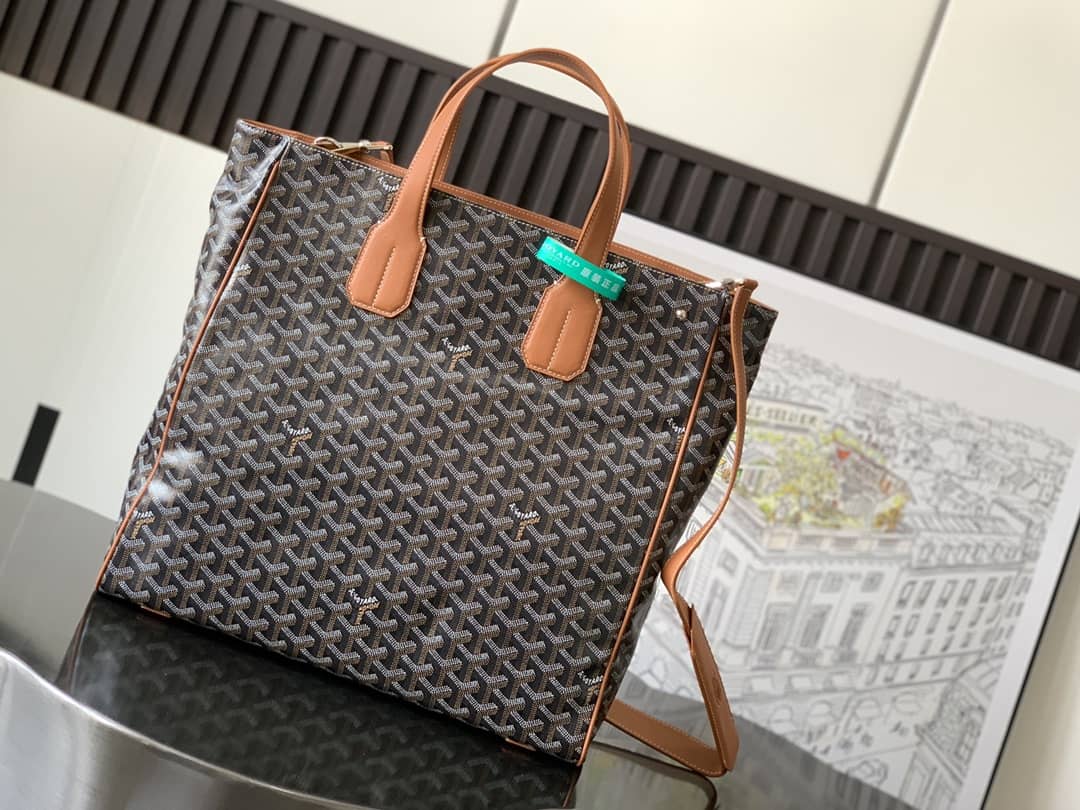 Goyard Voltaire Bag Black & Tan