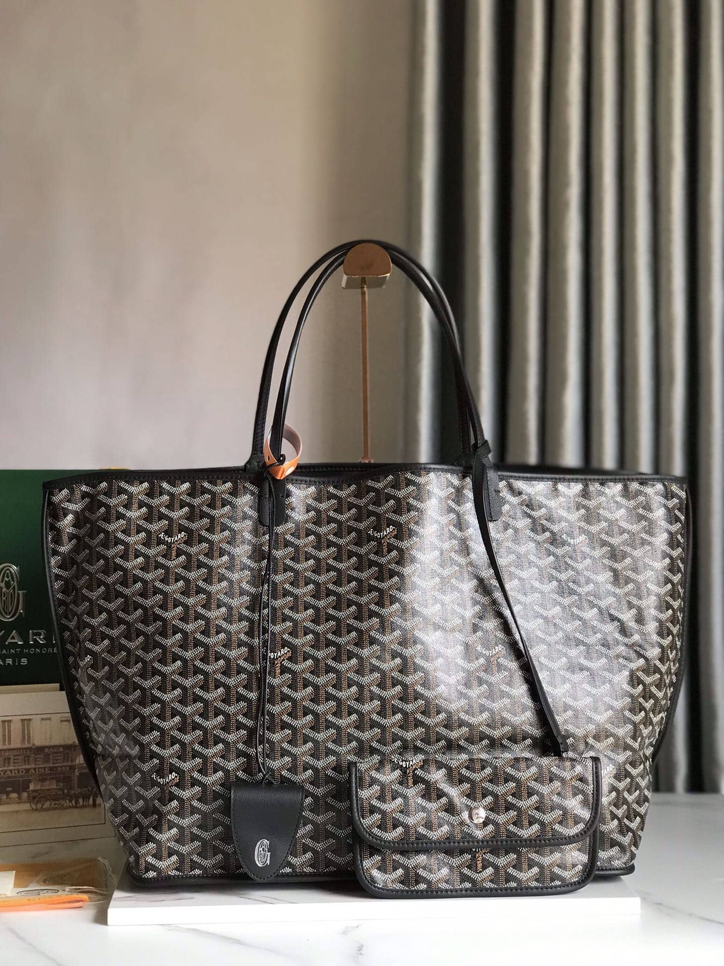 Goyard Reversible Anjou GM Bag Black