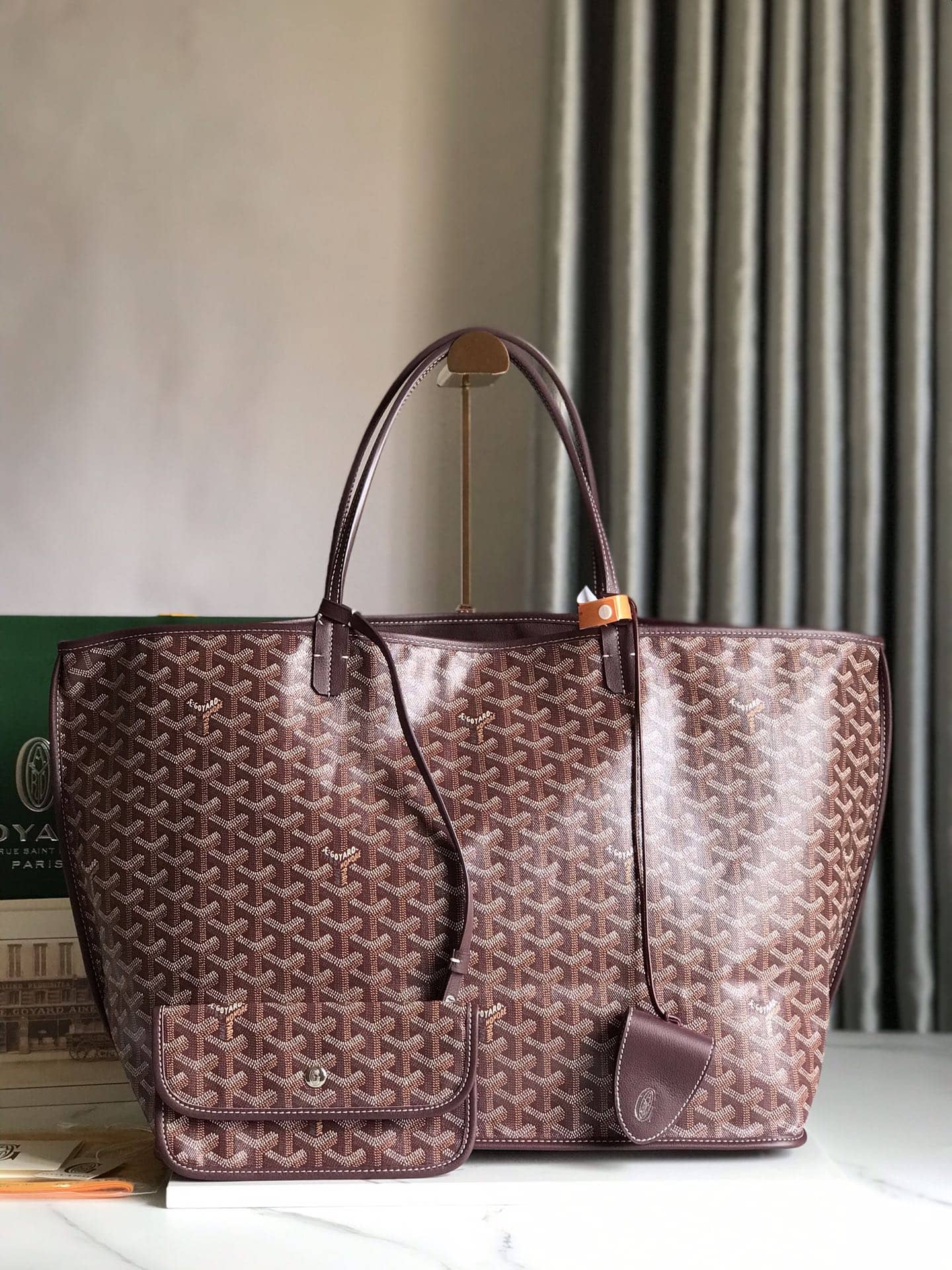 Goyard Reversible Anjou GM Bag Burgundy