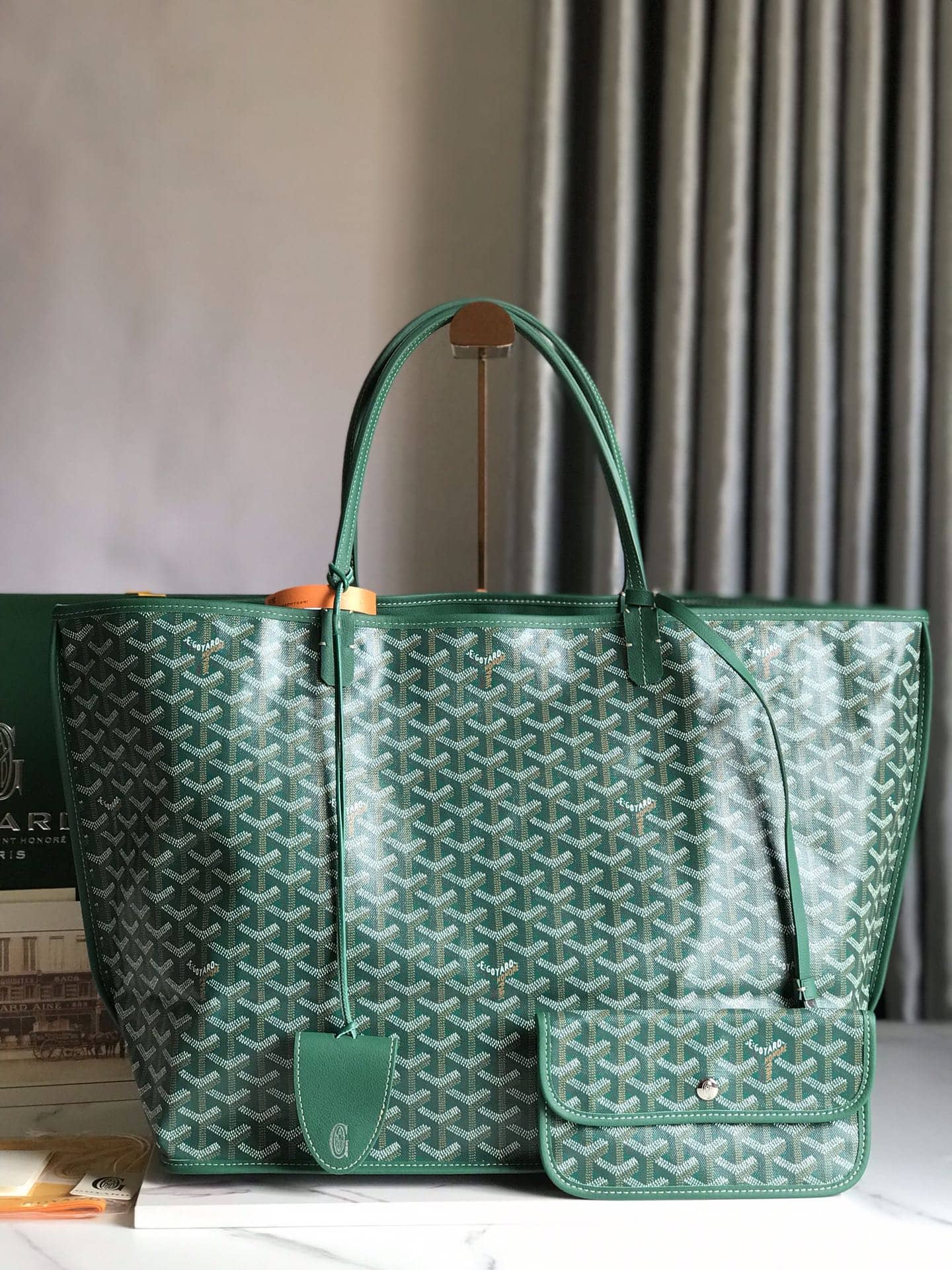 Goyard Reversible Anjou GM Bag Green