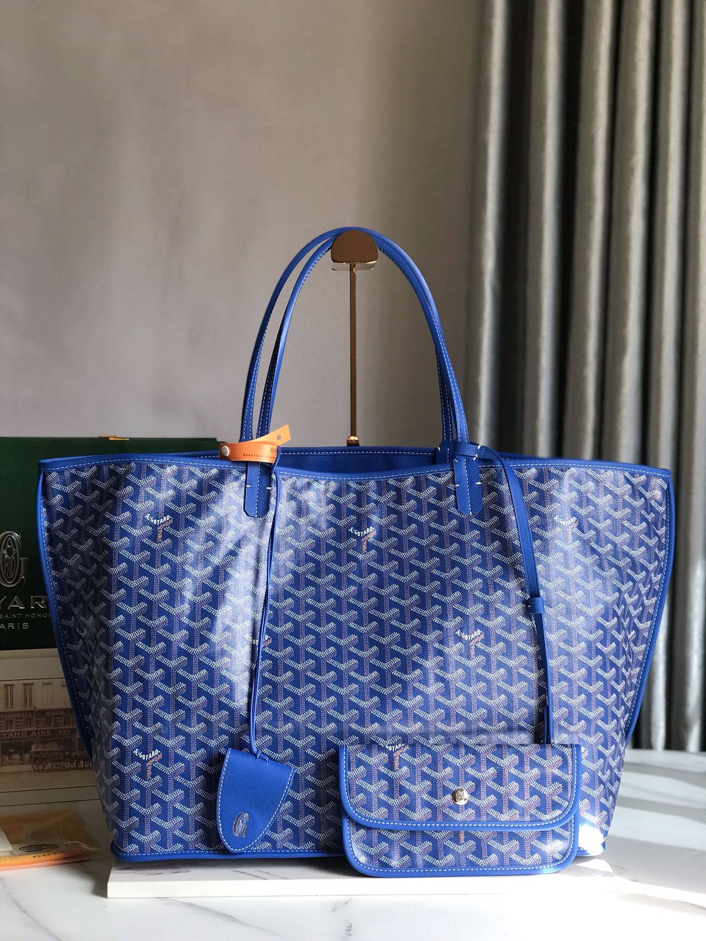 Goyard Reversible Anjou GM Bag Sky Blue