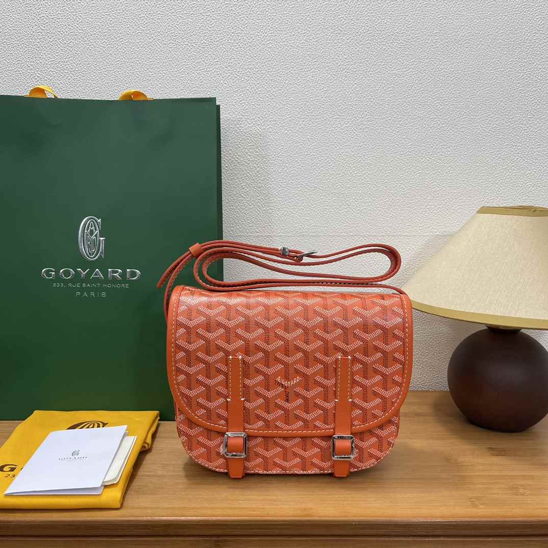 Goyard Belvedere Messenger Goyardine PM Bag Orange