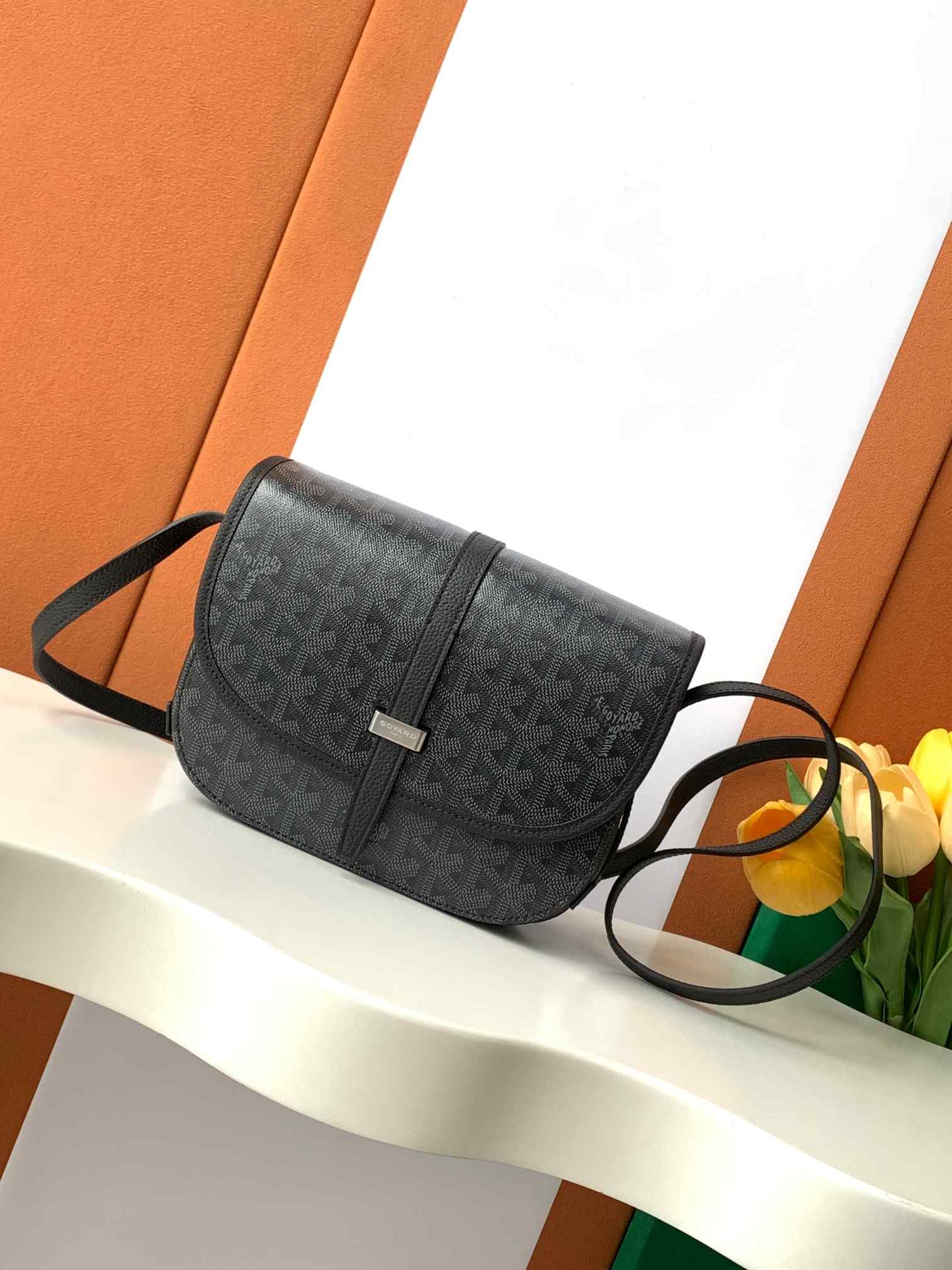 Goyard Belvedere PM Bag Jet Black