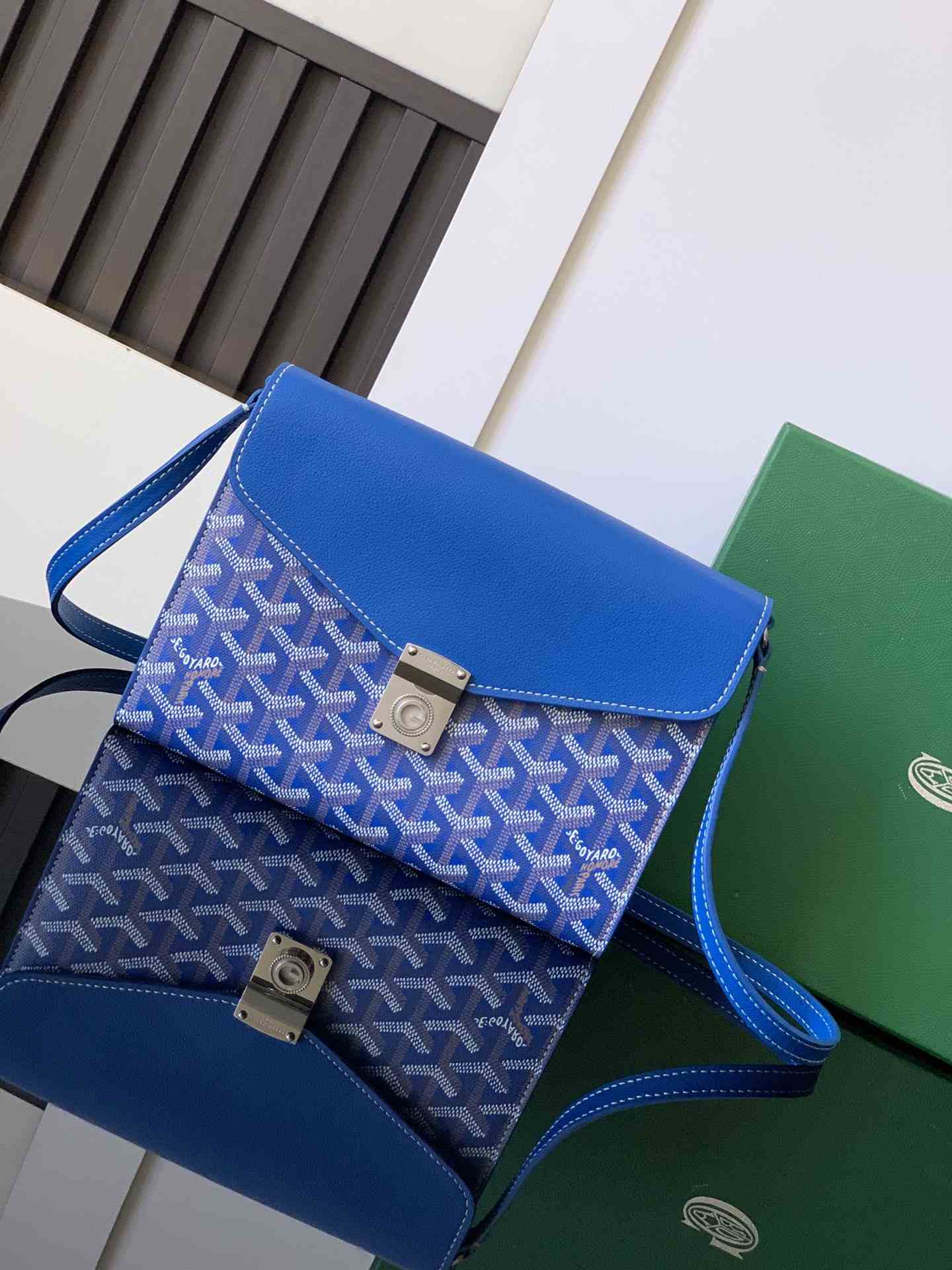 Goyard Chypre Wallet-Pouch Sky Blue
