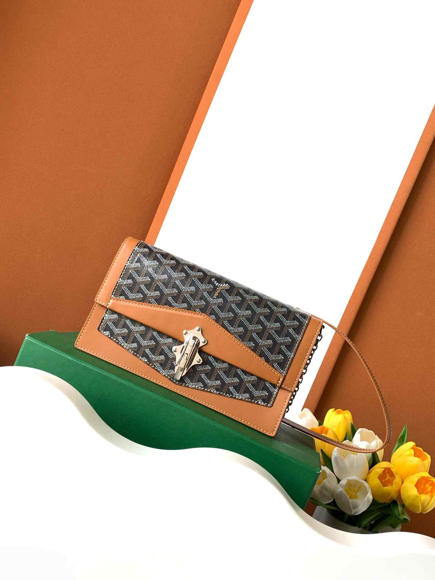 Goyard Duchesse Marie-Caroline Bag Black & Tan