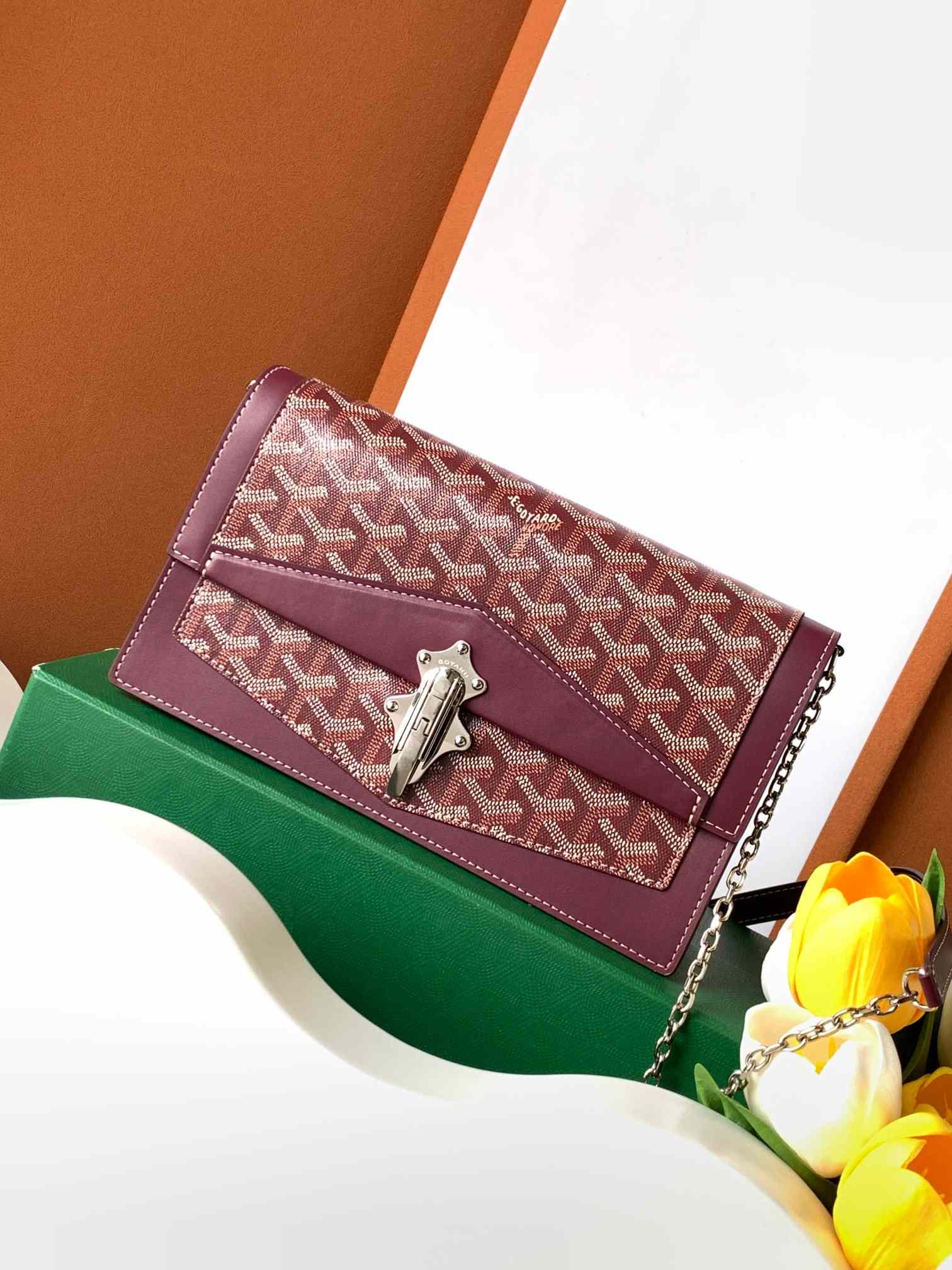 Goyard Duchesse Marie-Caroline Bag Burgundy