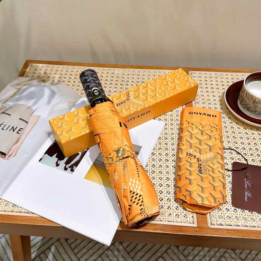 Goyard Goyardine Folding Mini Umbrella Yellow