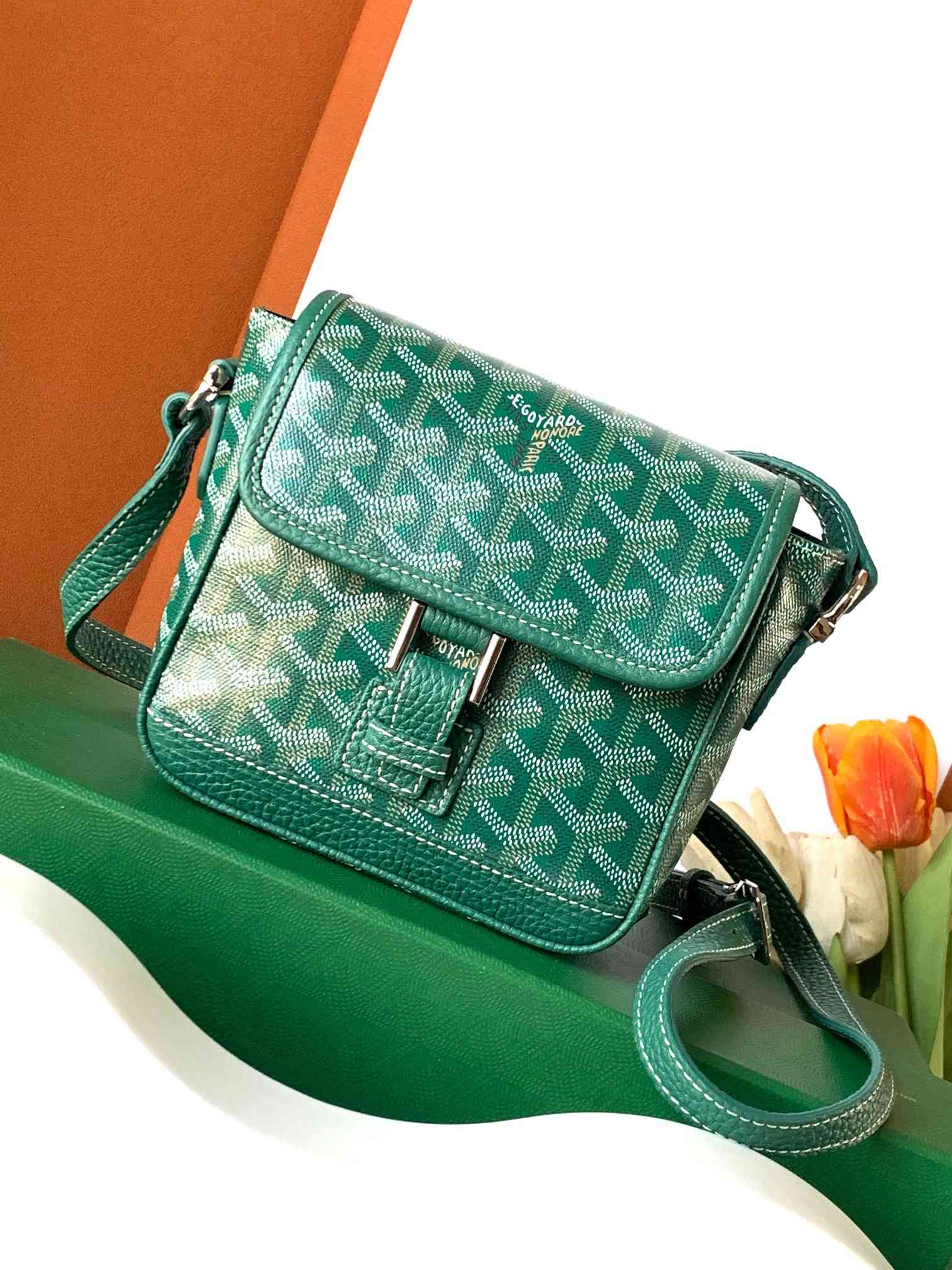 Goyard Grand Bleu PM Bag Green