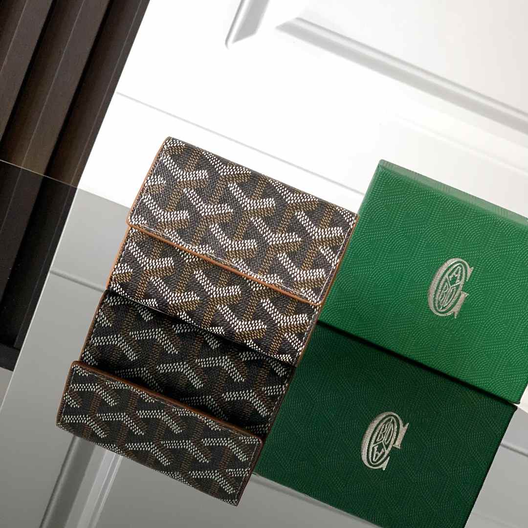 Goyard Marigny Wallet Black & Tan