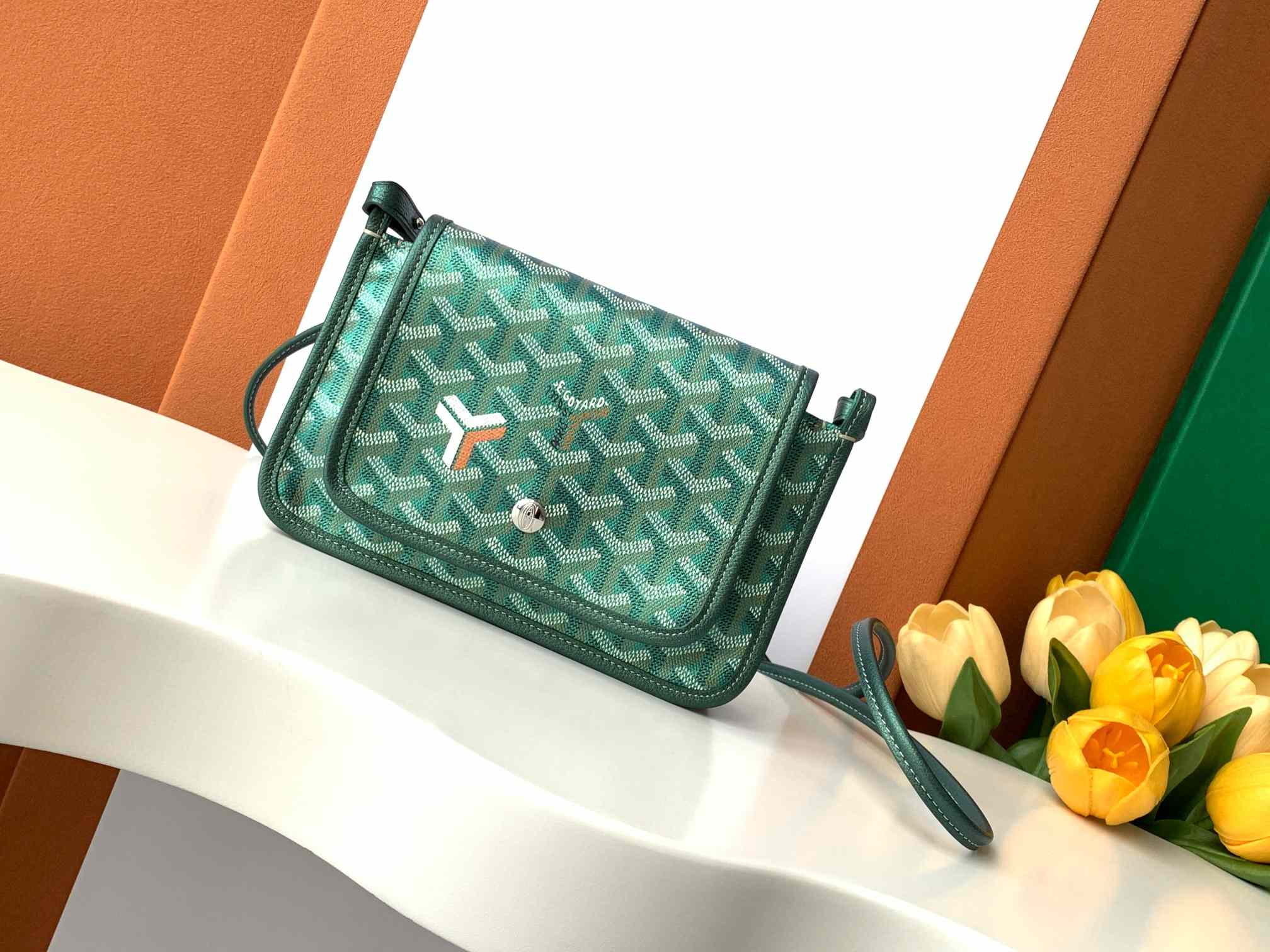 Goyard Plumet Pocket Wallet Limited Edition Pearlescent Green