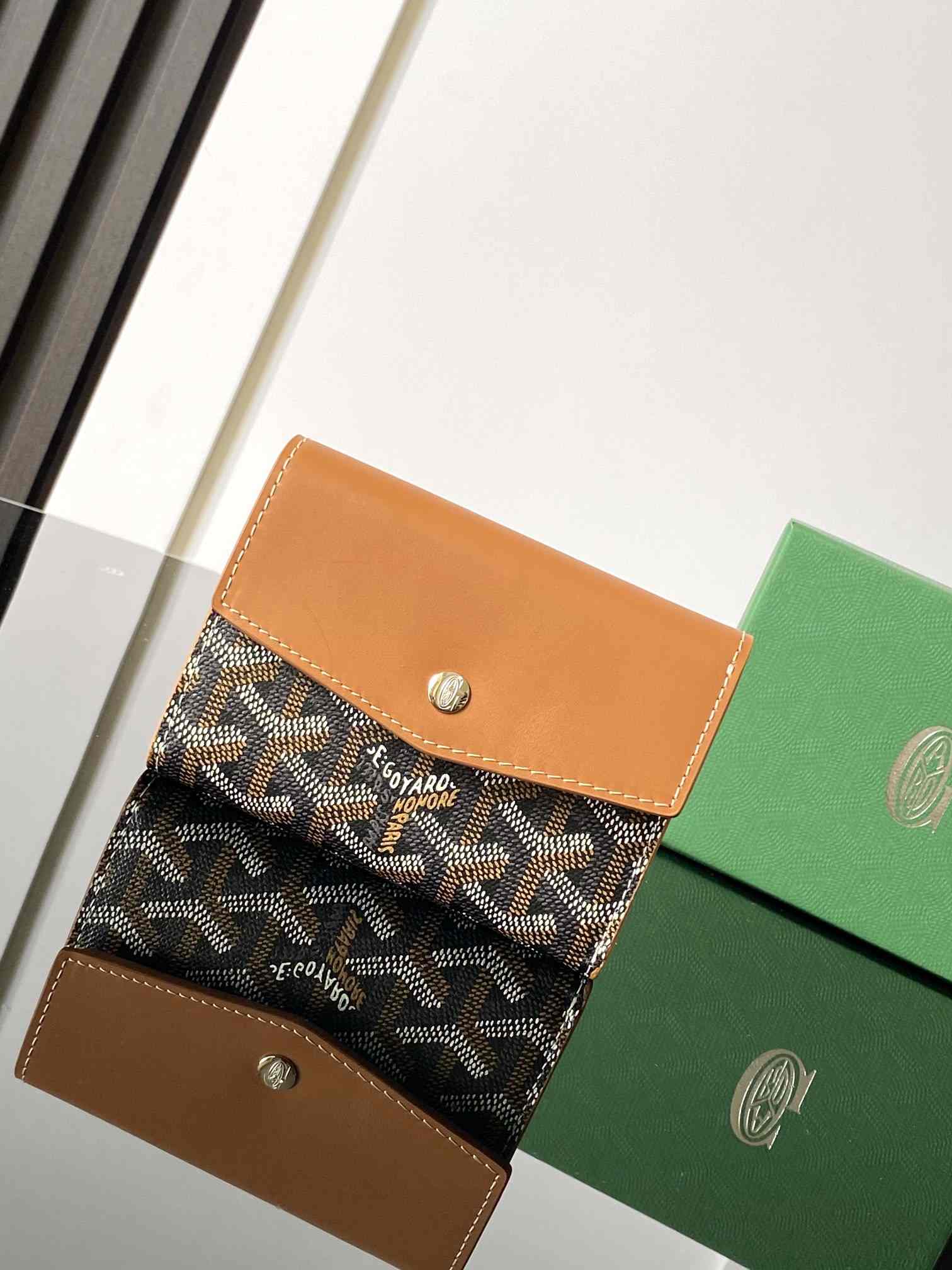Goyard Saint-Gabriel Wallet Black & Tan