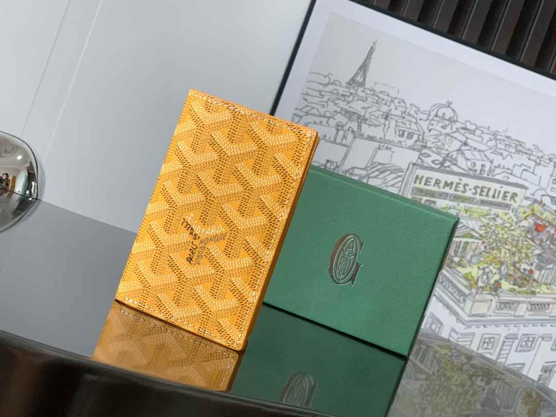 Goyard Saint-Pierre Card Wallet Yellow