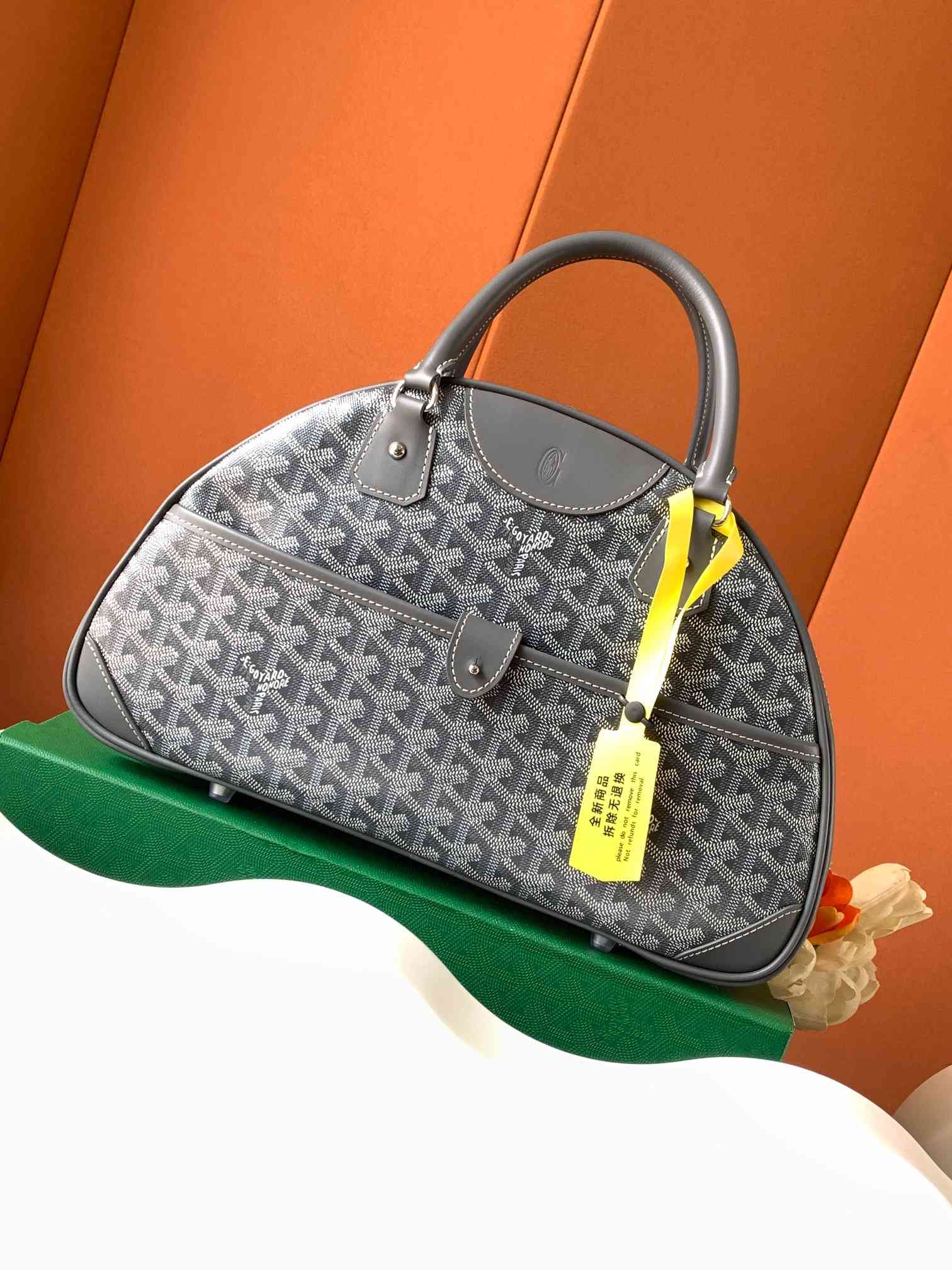 Goyard Saint Jeanne MM Bowler Grey