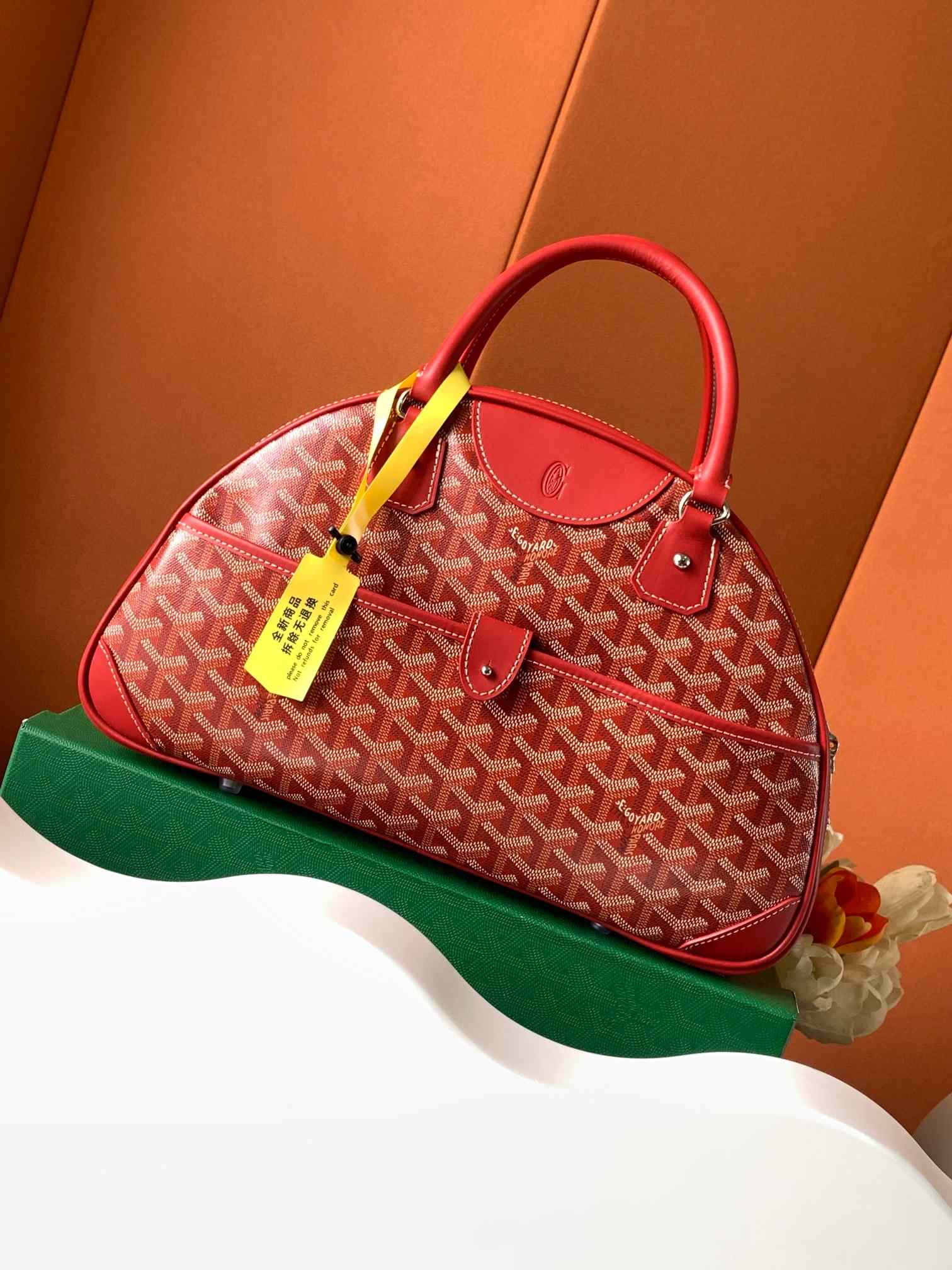 Goyard Saint Jeanne MM Bowler Red