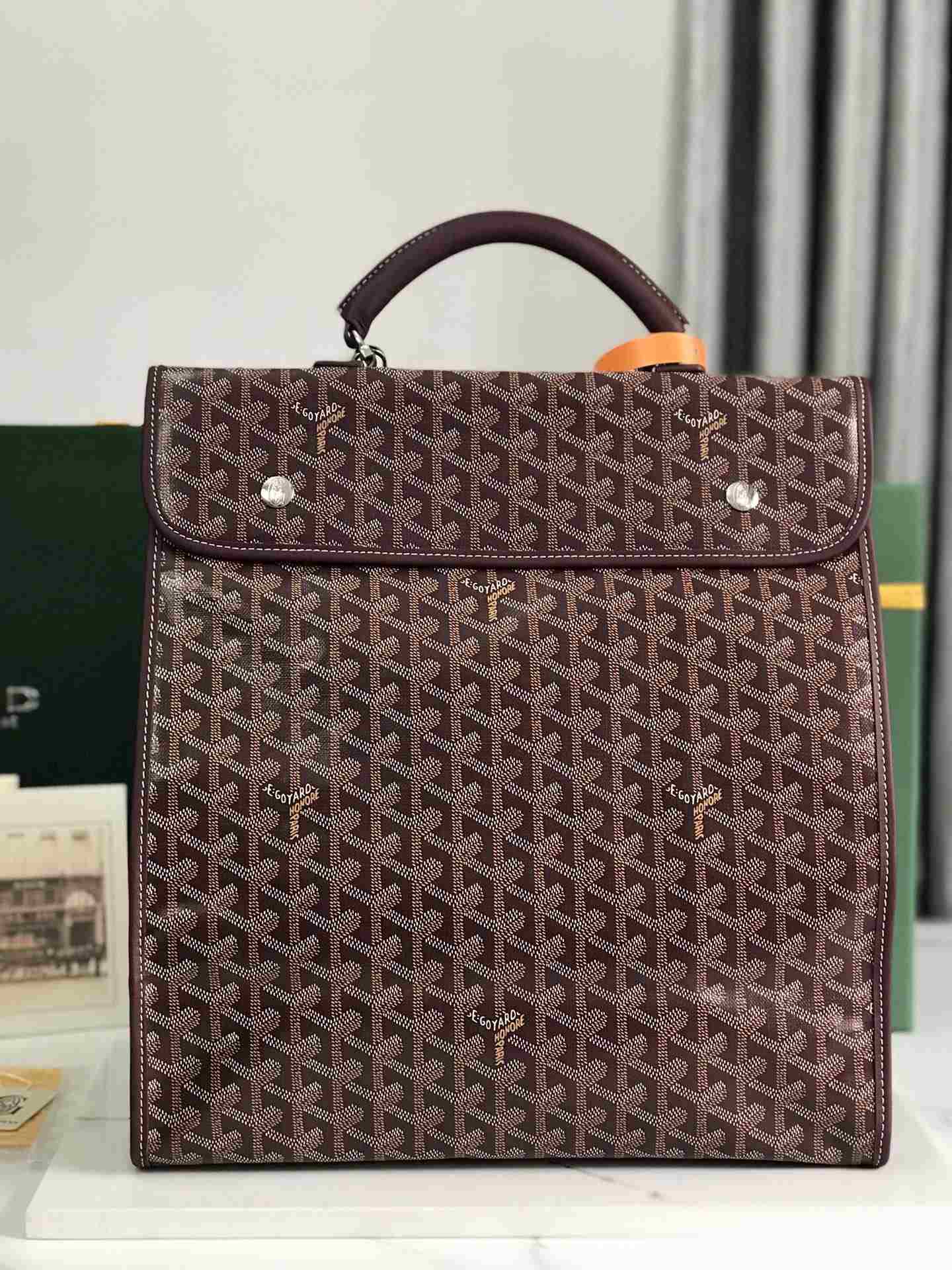 Goyard Saint Léger Backpack Burgundy