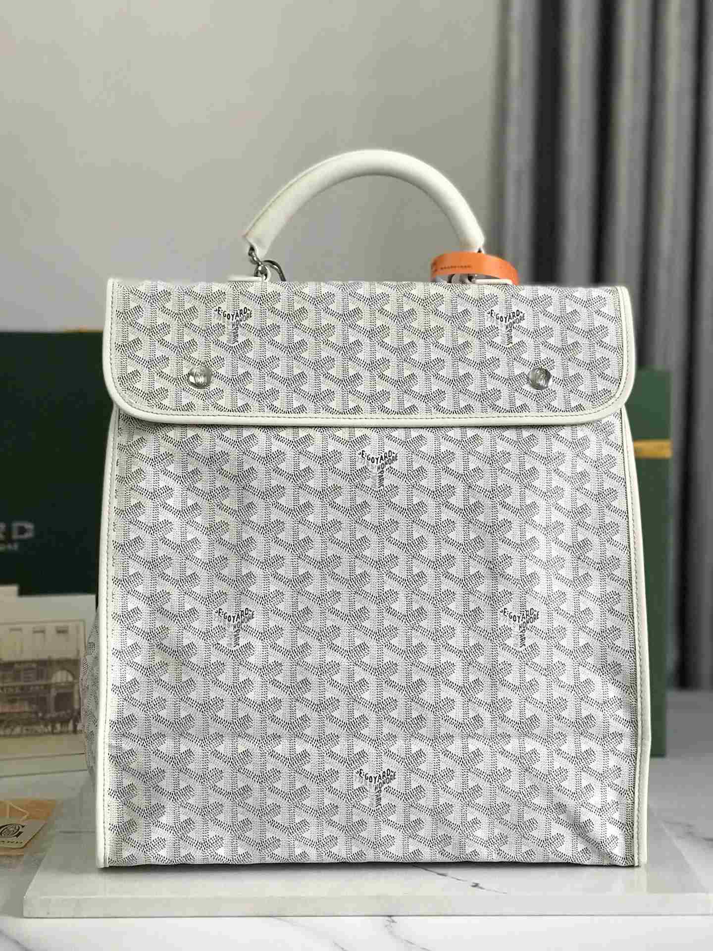 Goyard Saint Léger Backpack White
