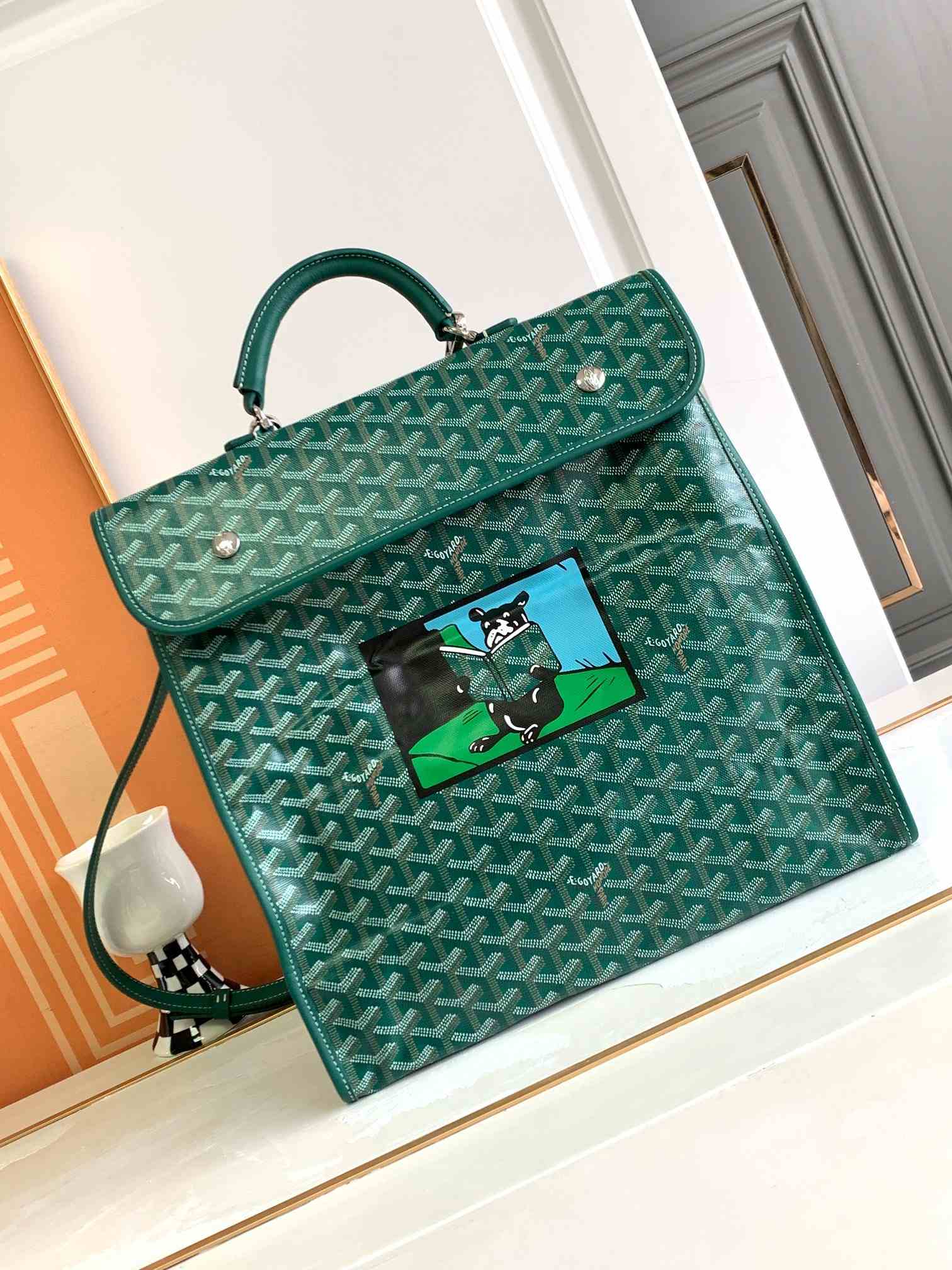 Goyard Saint Léger Backpack X Hulot Edmon Green