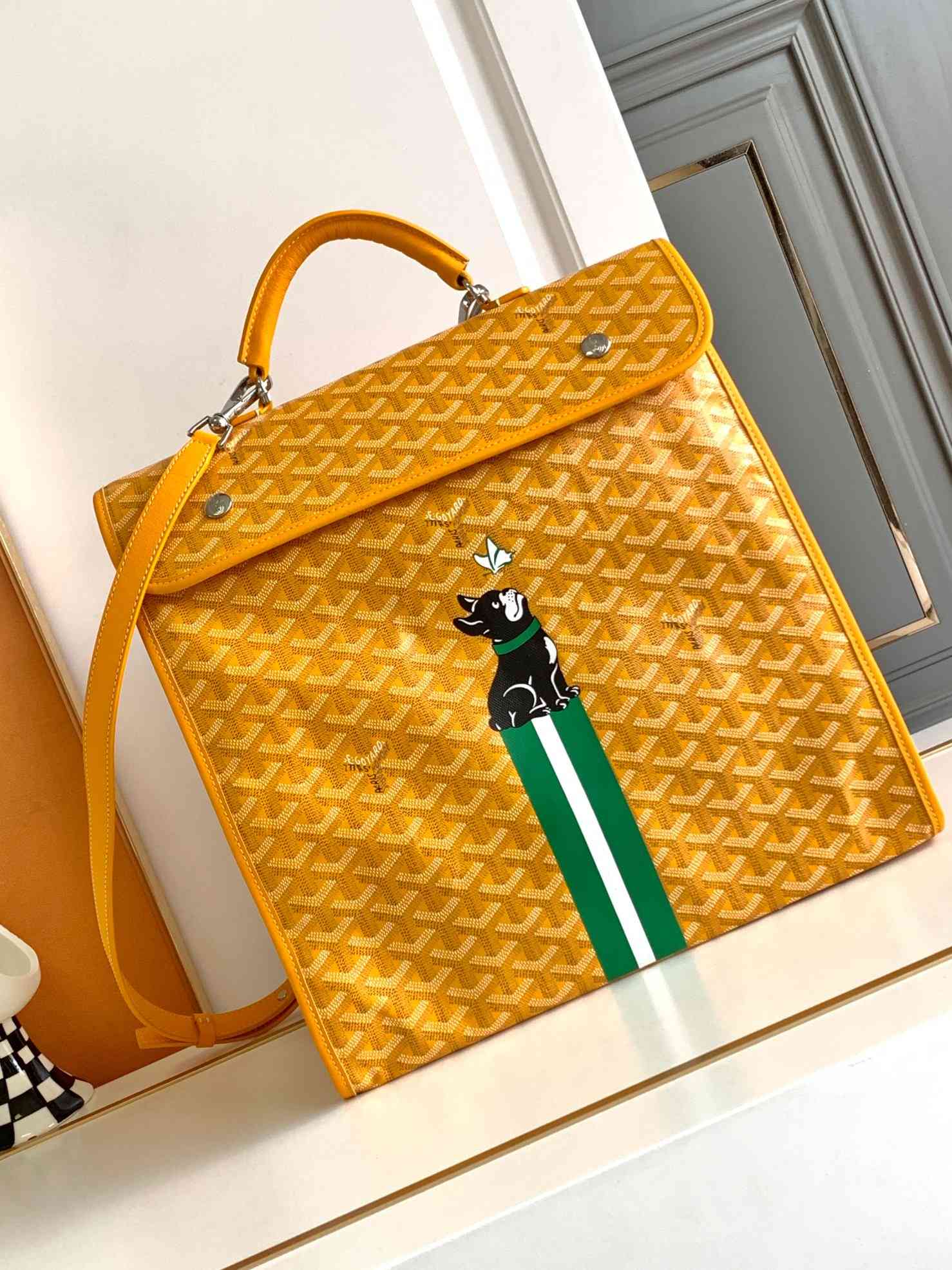 Goyard Saint Léger Backpack X Hulot Edmon Yellow