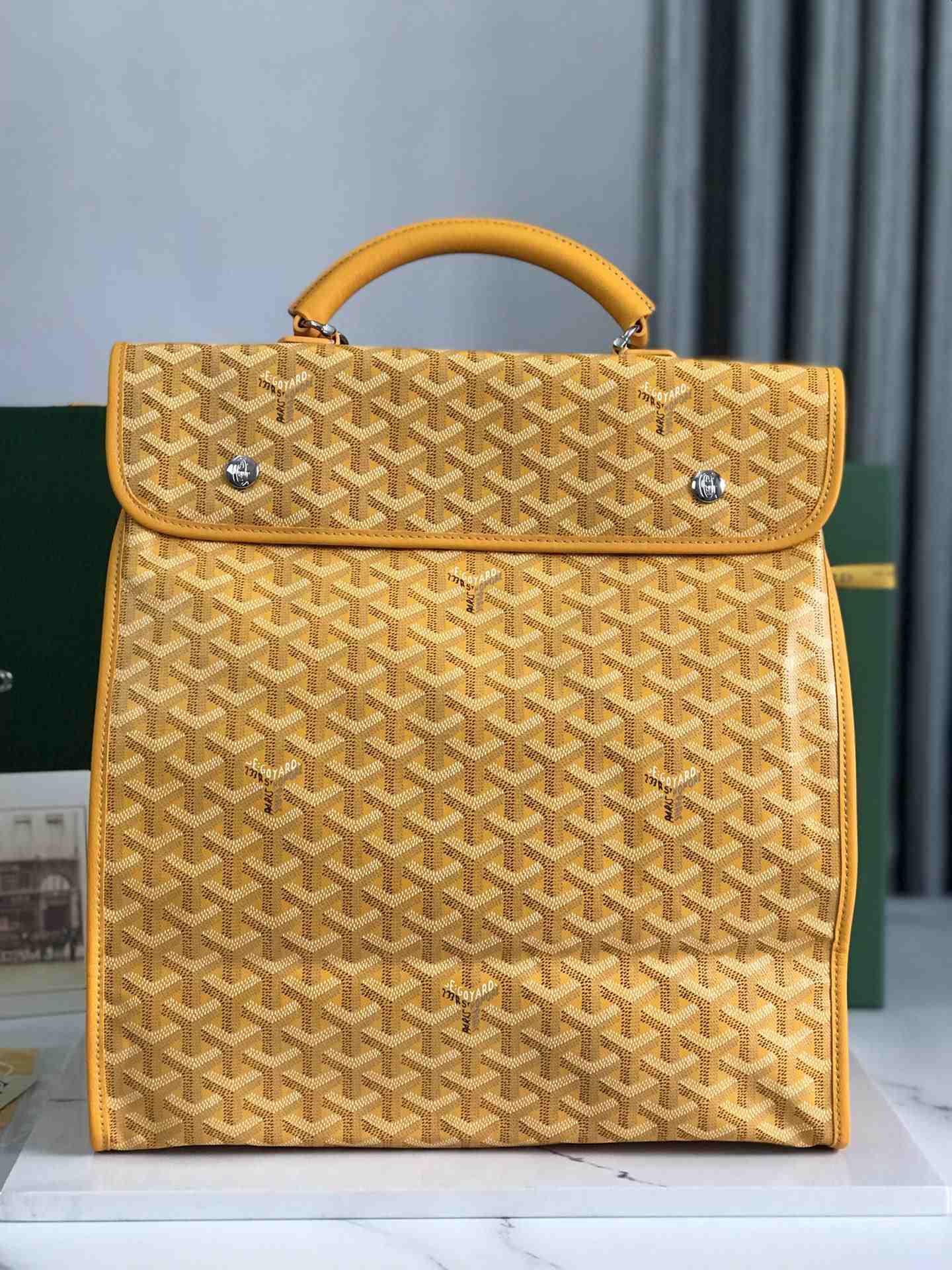 Goyard Saint Léger Backpack Yellow