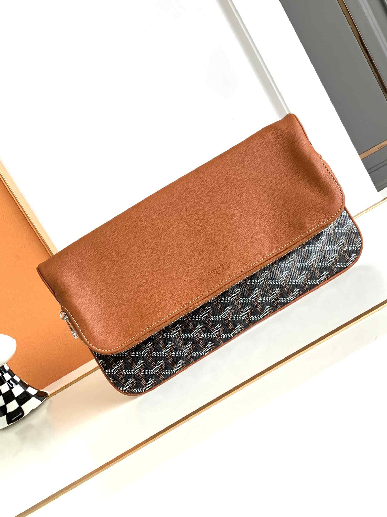 Goyard Sainte-Marie GM Clutch Black & Tan