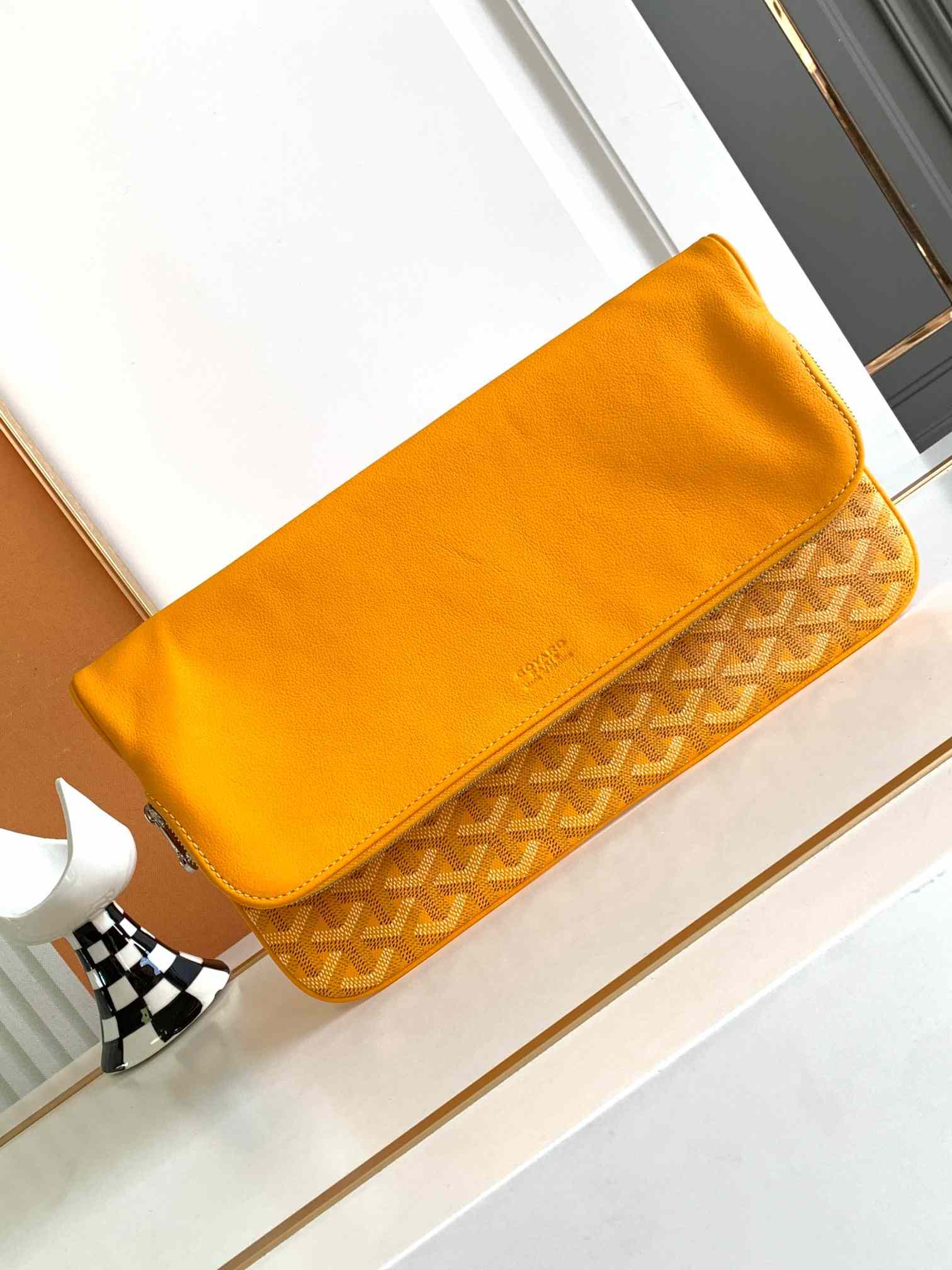Goyard Sainte-Marie GM Clutch Yellow
