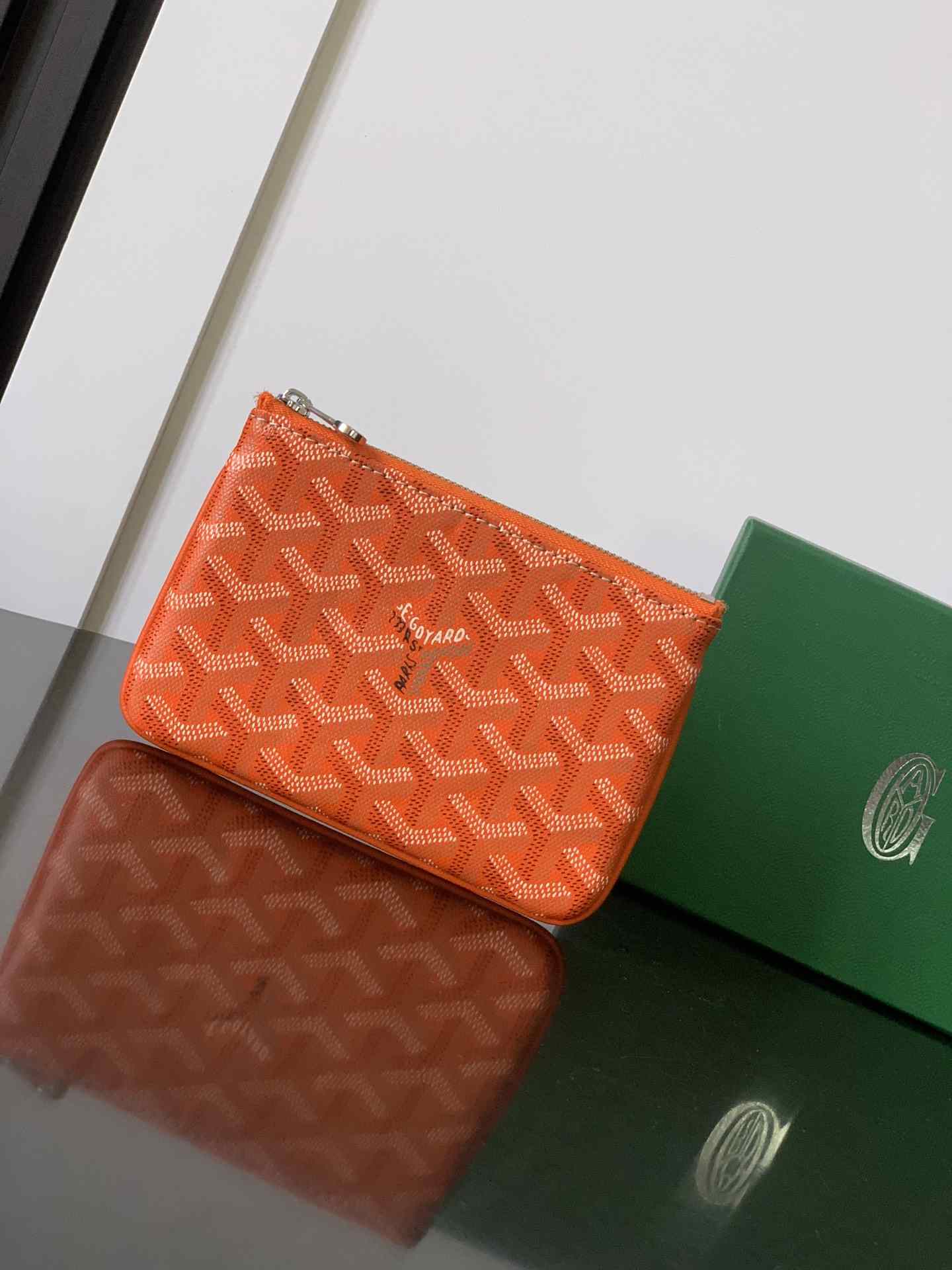 Goyard Sénat Mini Pouch Orange