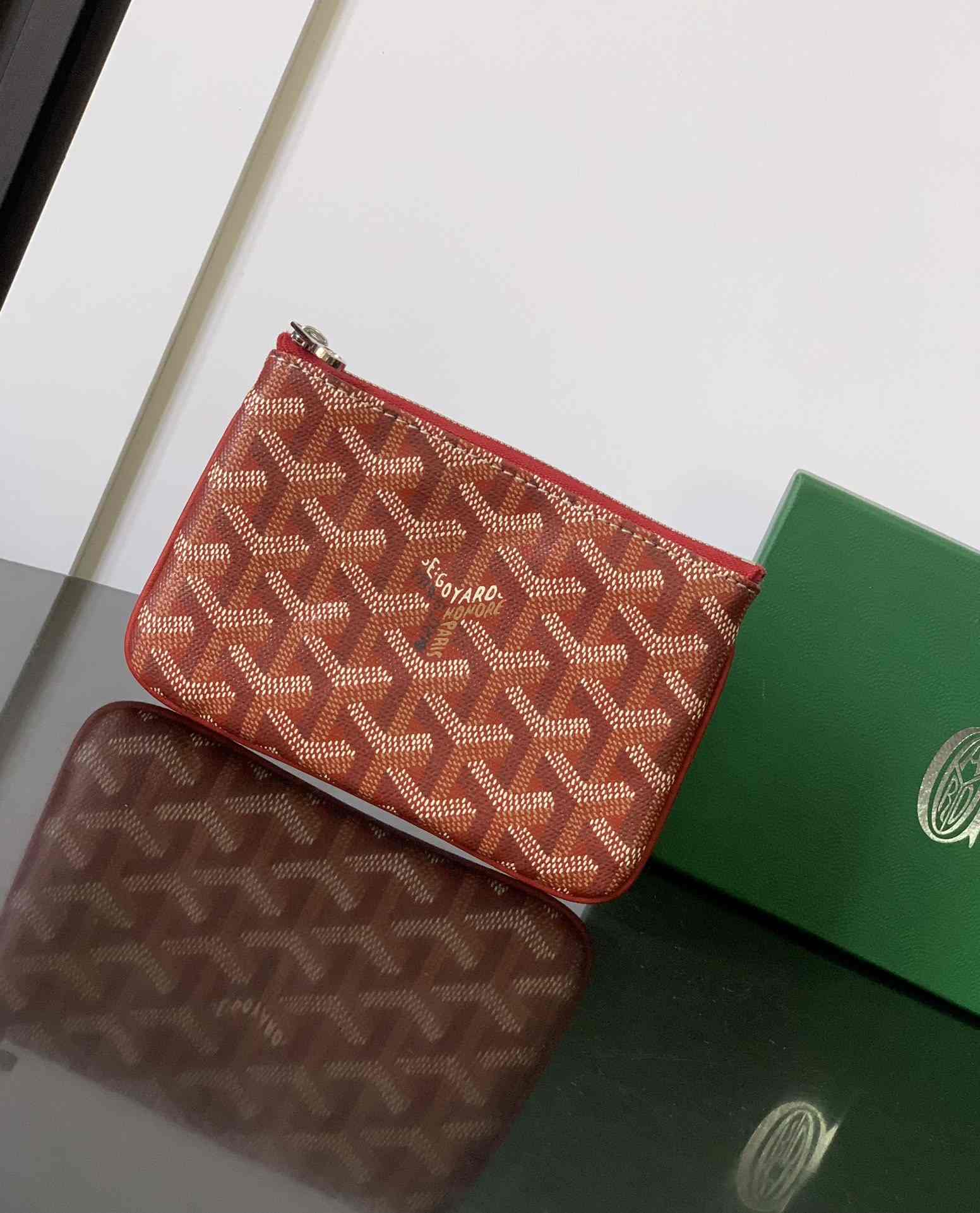 Goyard Sénat Mini Pouch Red