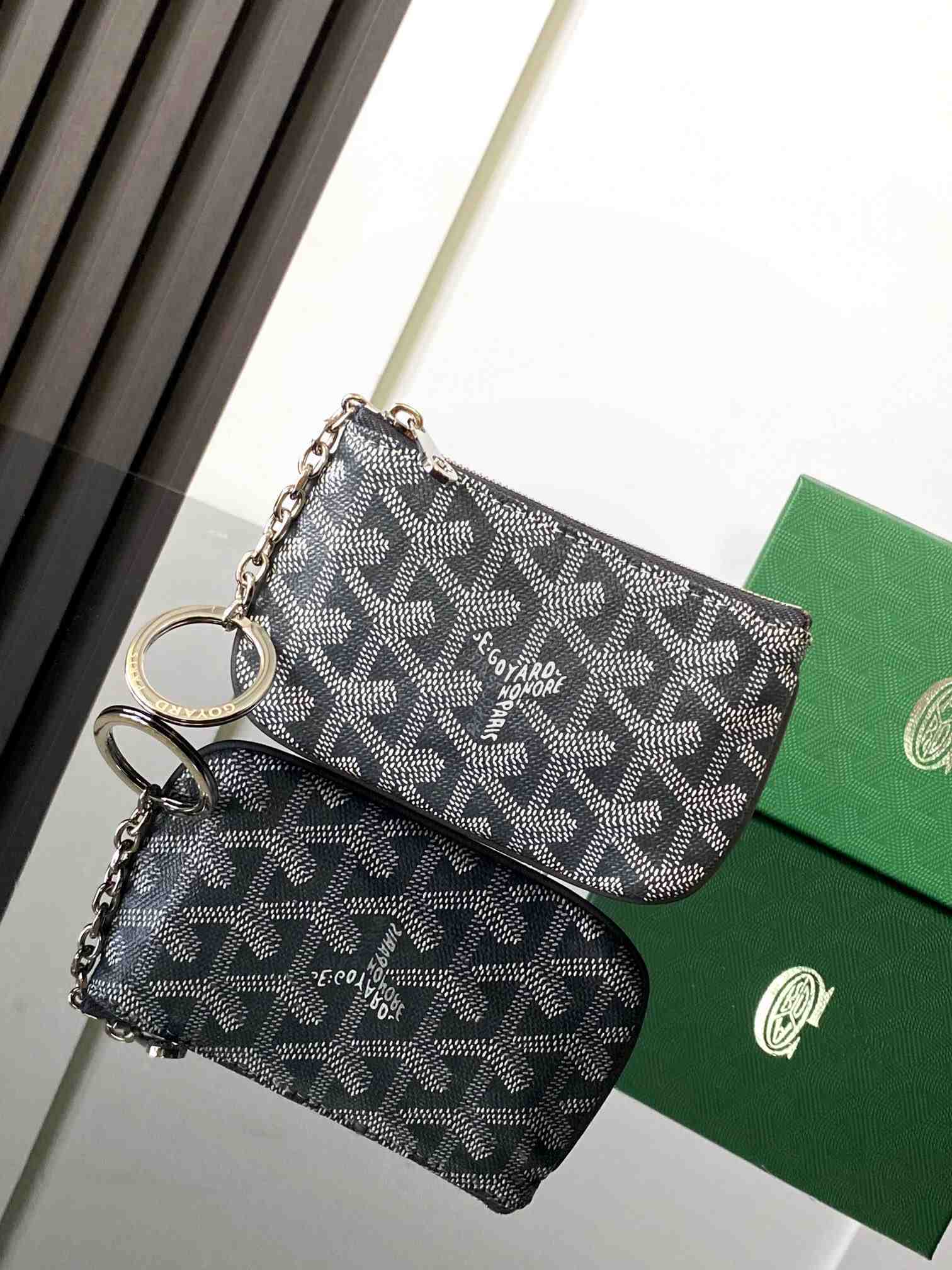 Goyard Senat Nano Key Pouch Grey