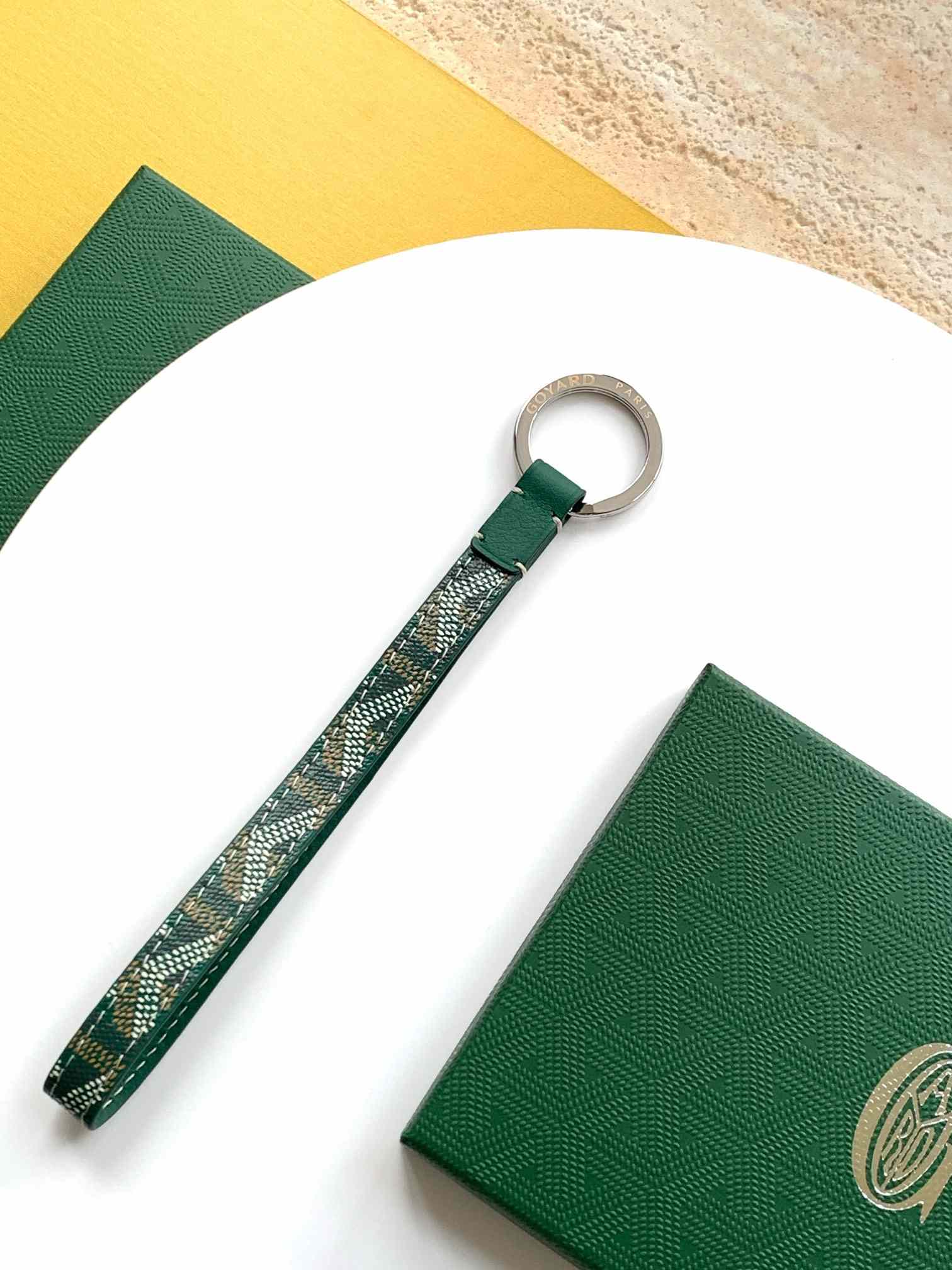 Goyard Sesame Key Ring Green