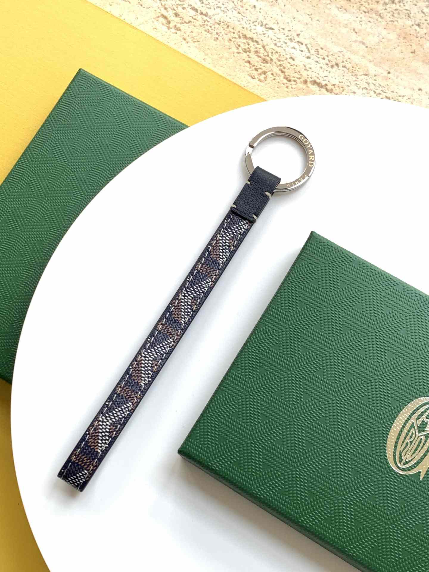 Goyard Sesame Key Ring Navy Blue