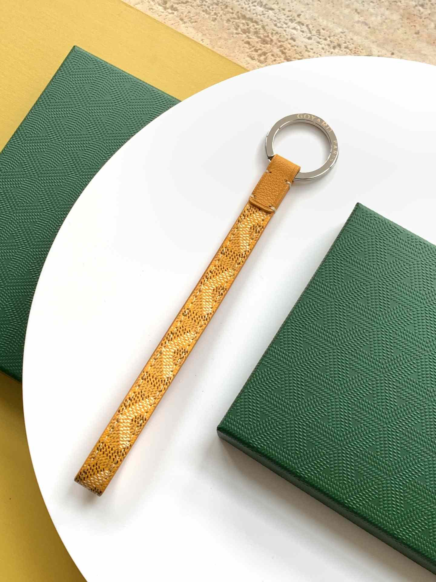 Goyard Sesame Key Ring Yellow