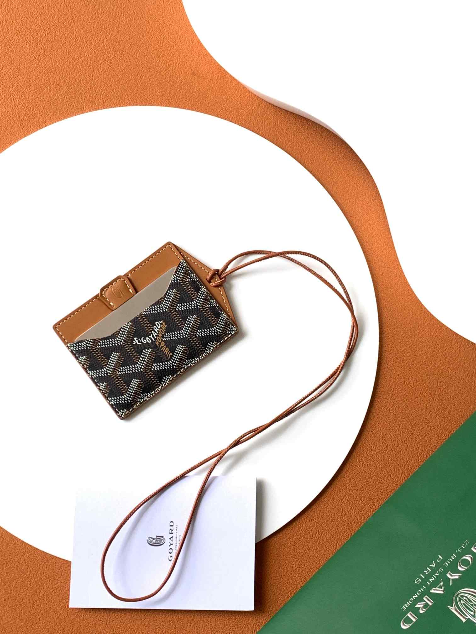 Goyard Vénus Bag Mirror Black & Tan