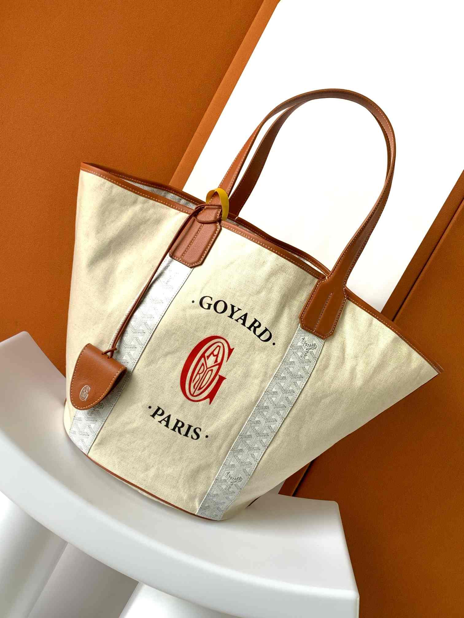 Goyard Belharra Bag Limited Edition White & Tan
