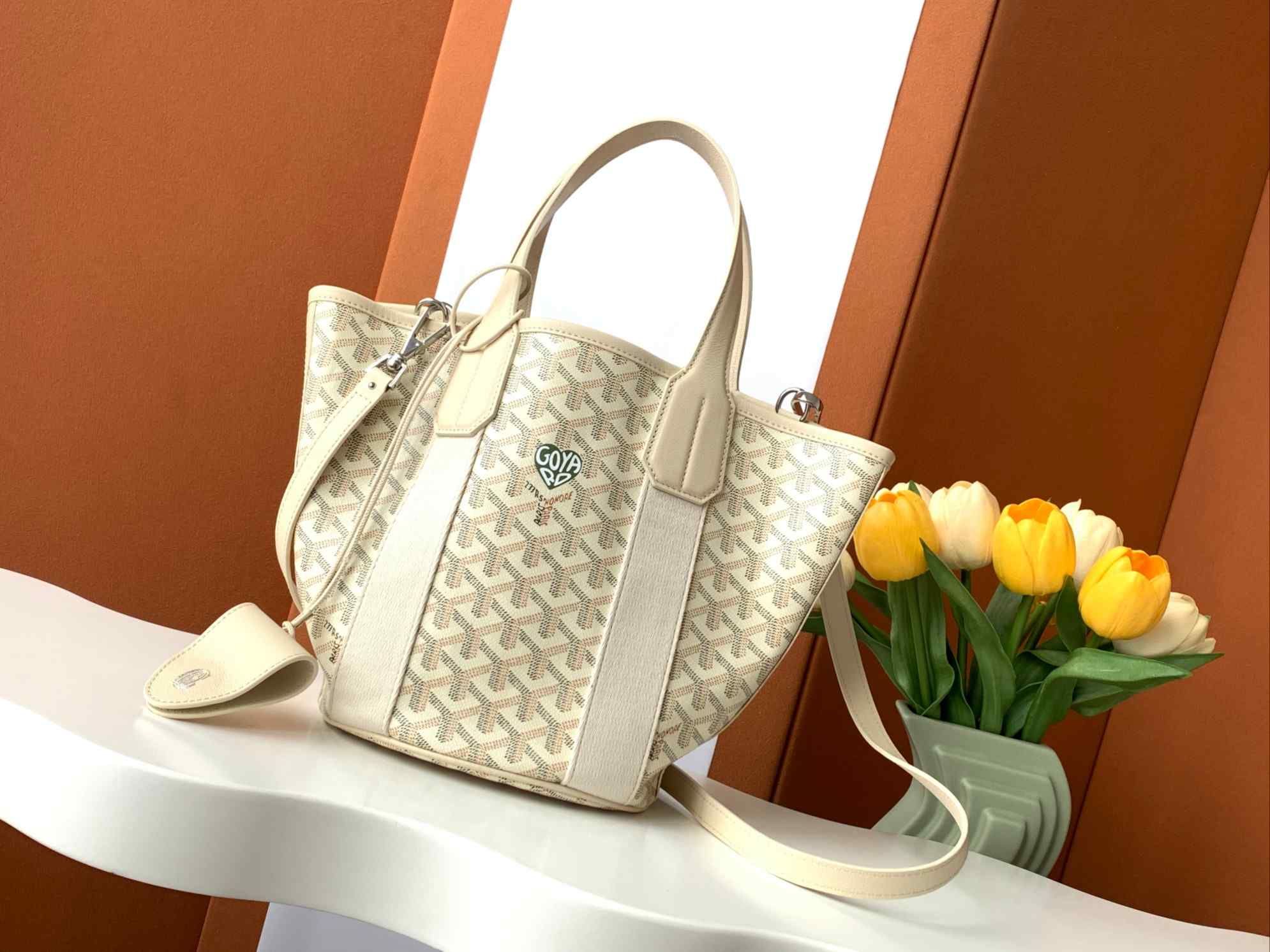 Goyard Belharra PM Bag Limited Edition Sand & Avocado