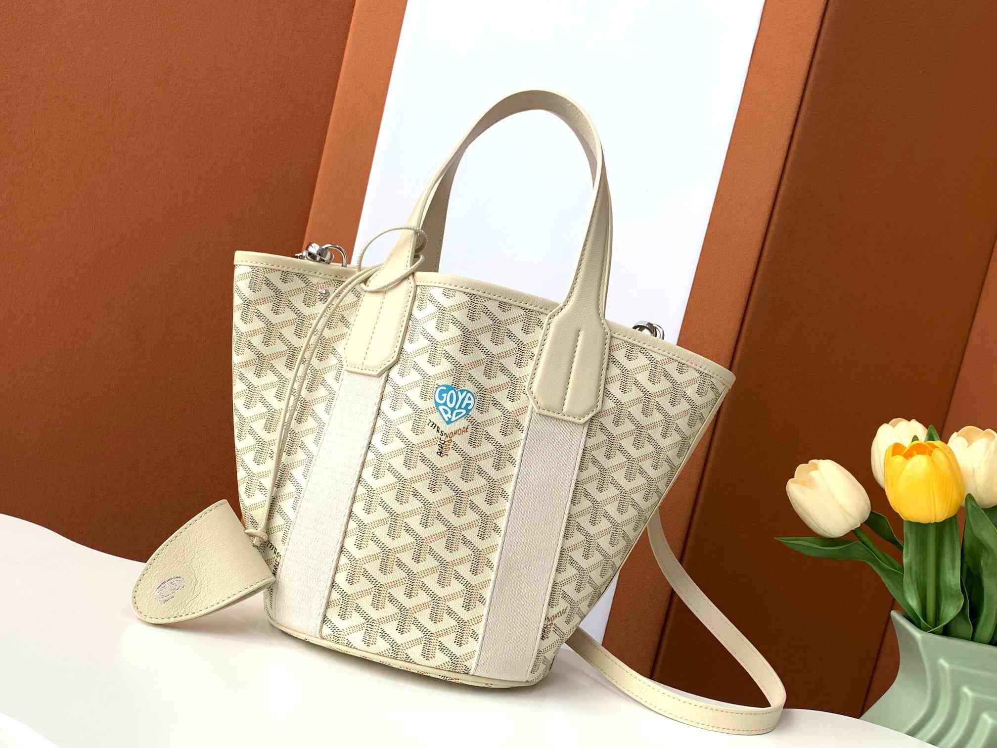 Goyard Belharra PM Bag Limited Edition Sand & Blue