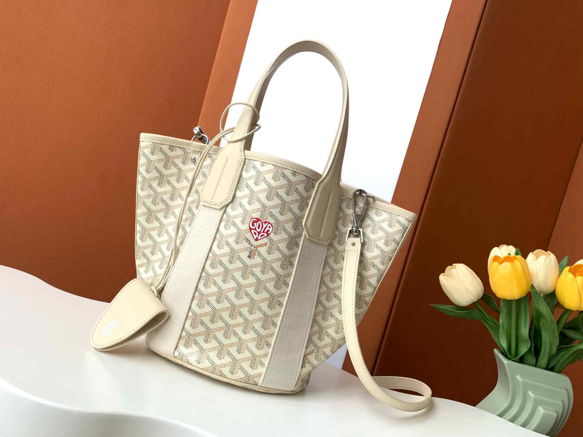 Goyard Belharra PM Bag Limited Edition Sand & Red