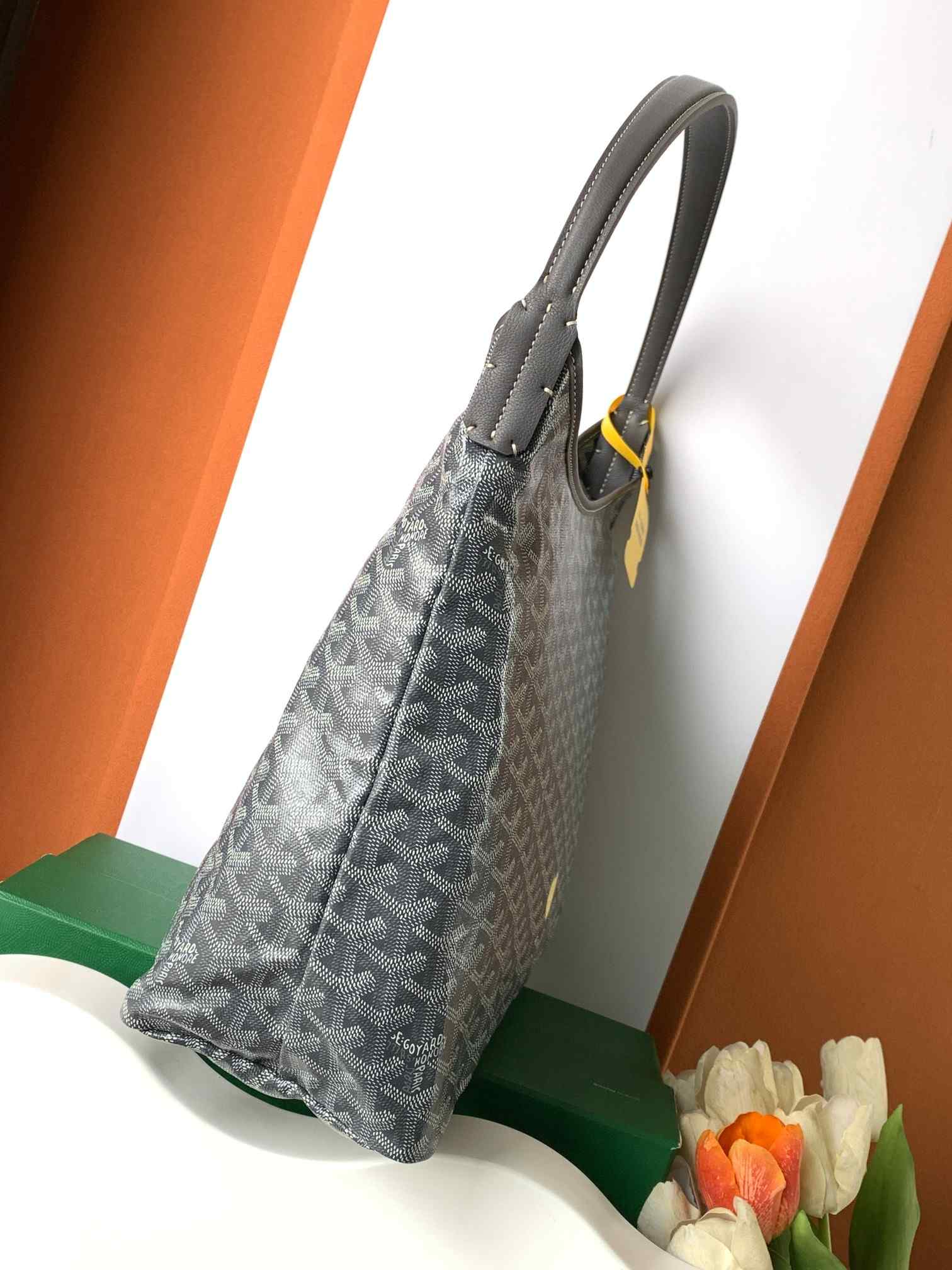 Goyard Bohème Hobo Bag Heart Grey