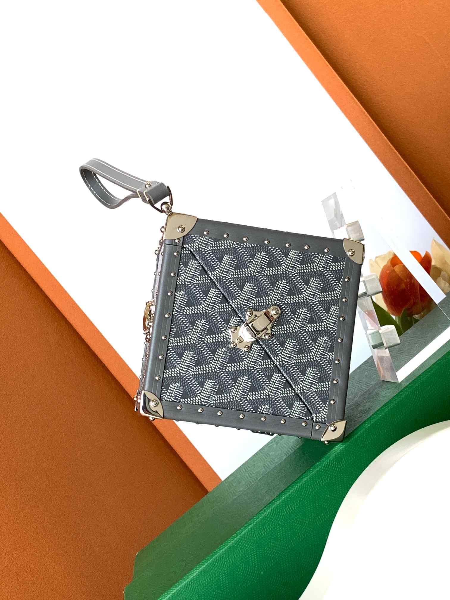 Goyard Dé Trunk Bag Grey