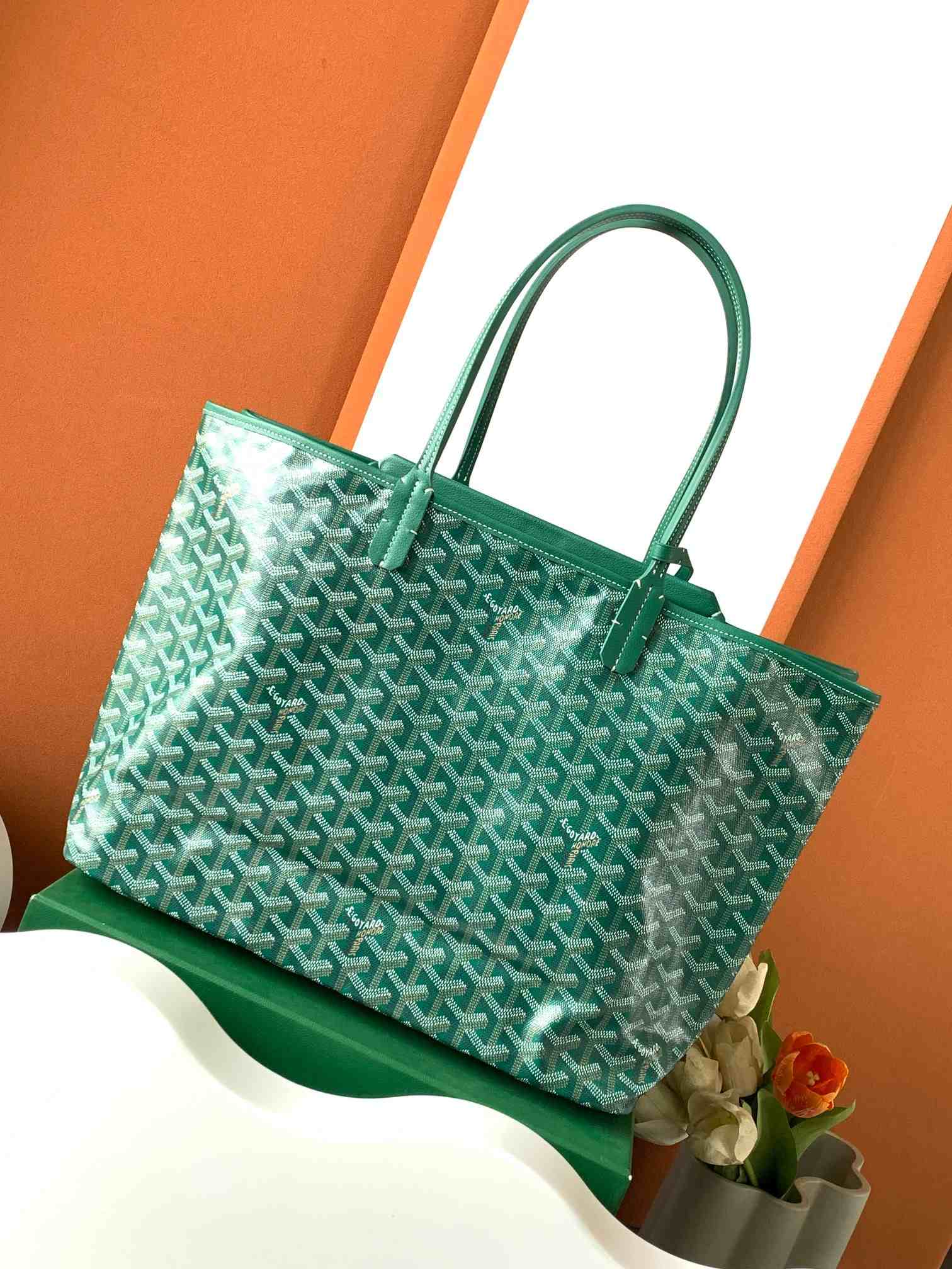 Goyard Goyardine Isabelle Tote Bag Green