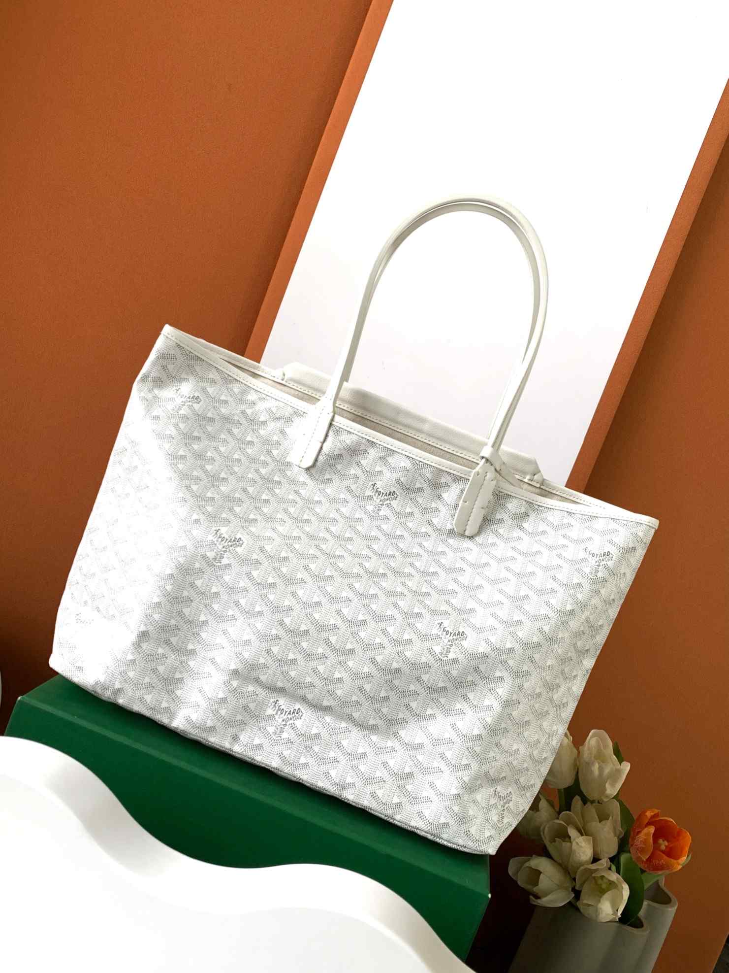 Goyard Goyardine Isabelle Tote Bag White