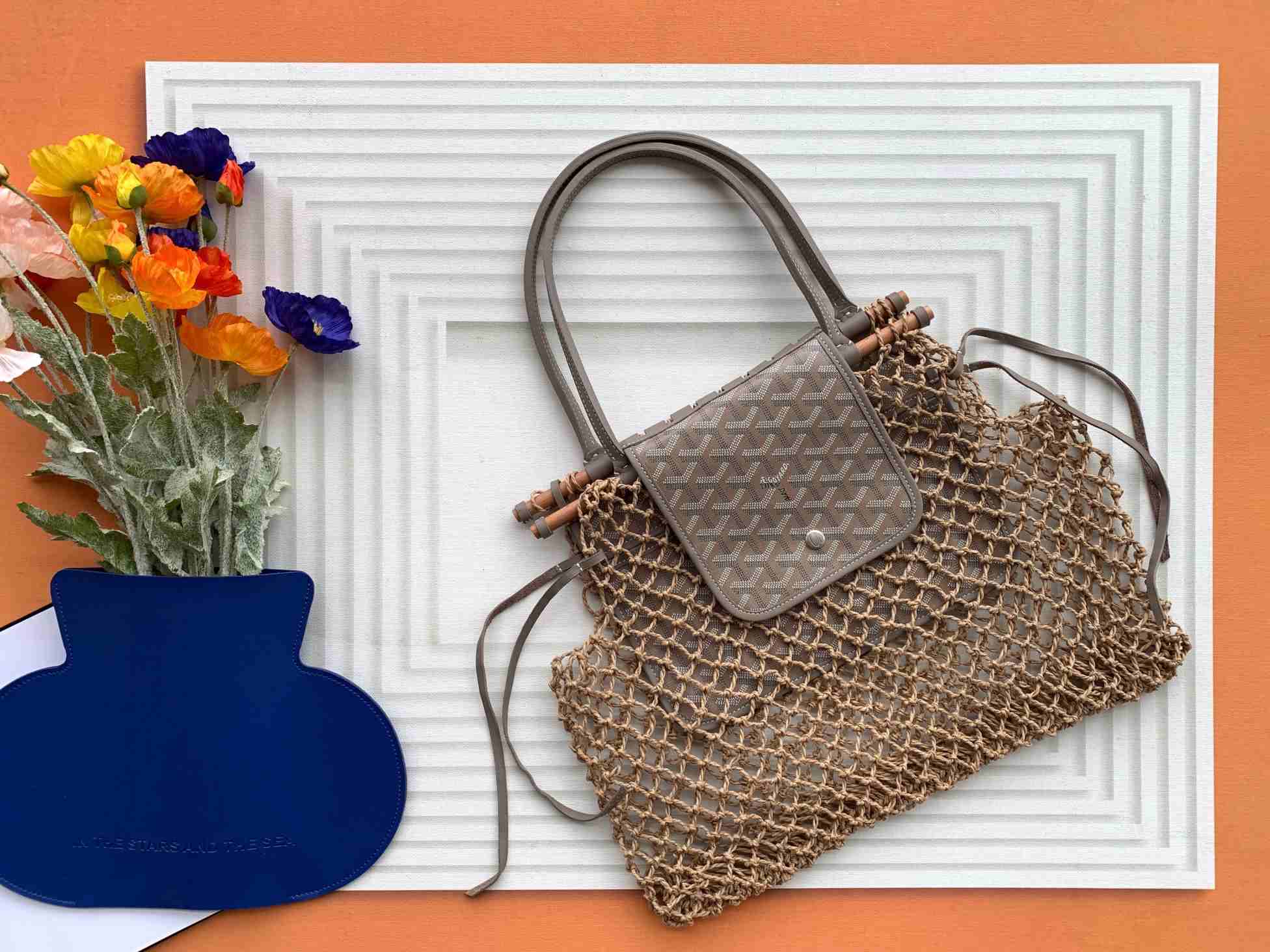 Goyard Goyardine Net Aligre Tote Greige