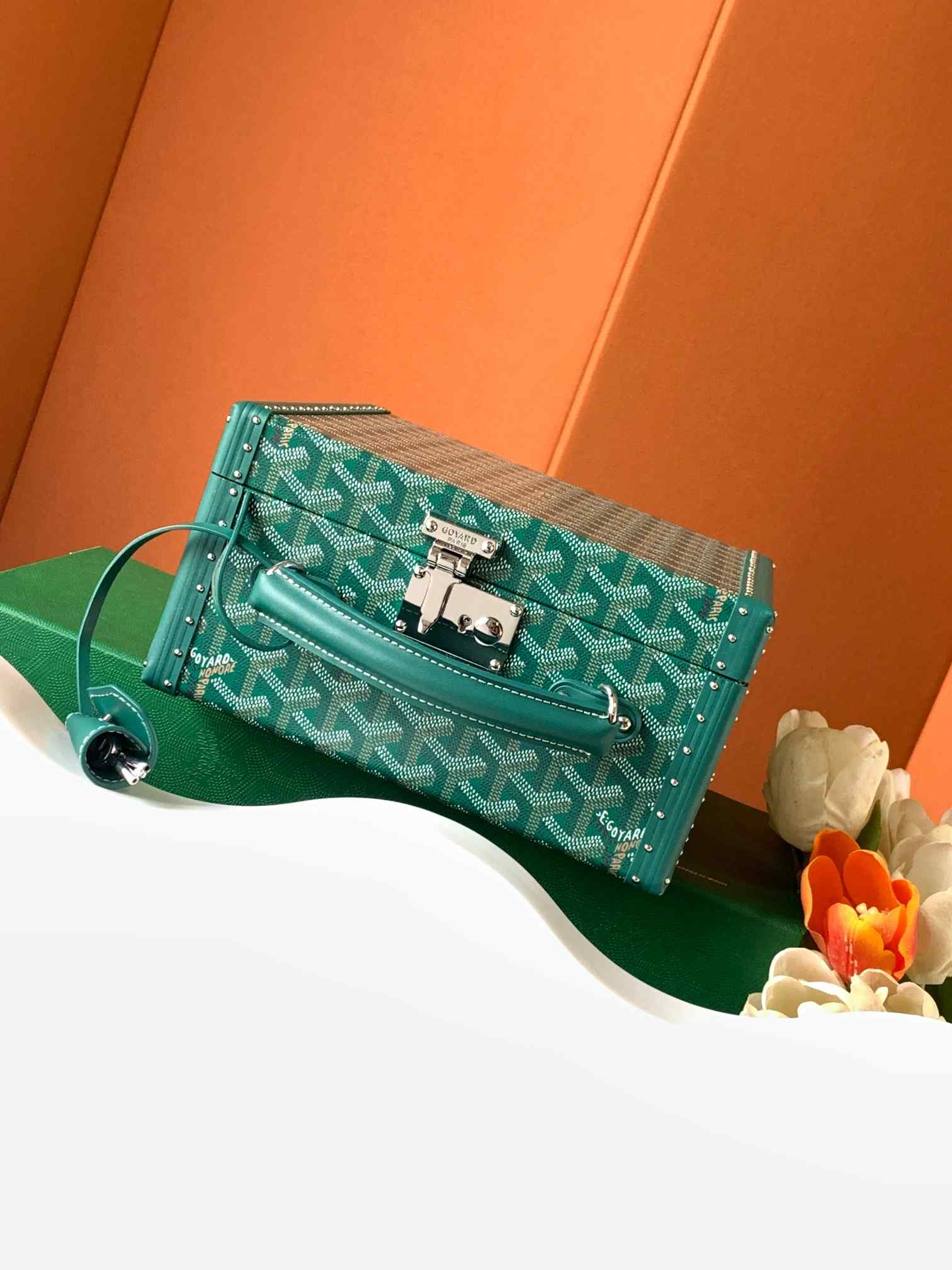 Goyard Joux 6 Watch Case Green
