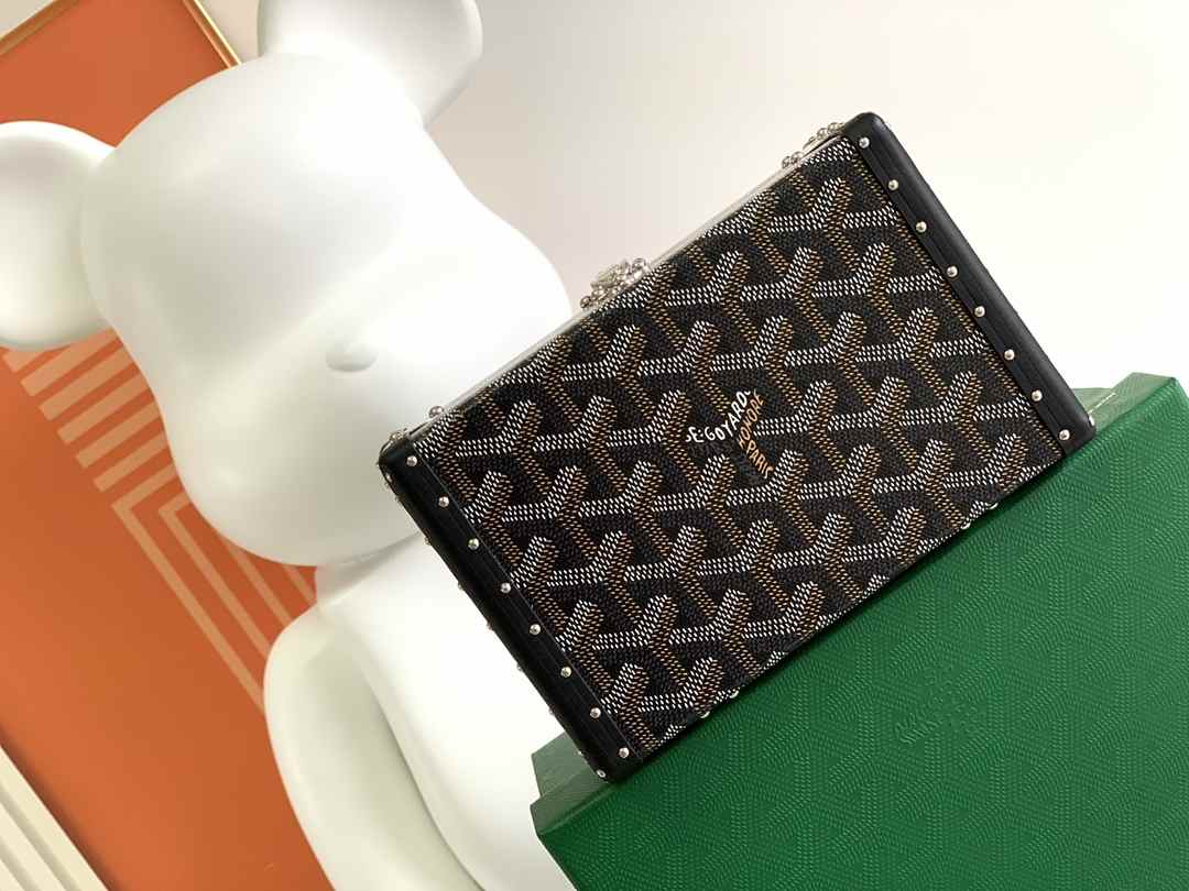 Goyard Minaudière Trunk Bag Black